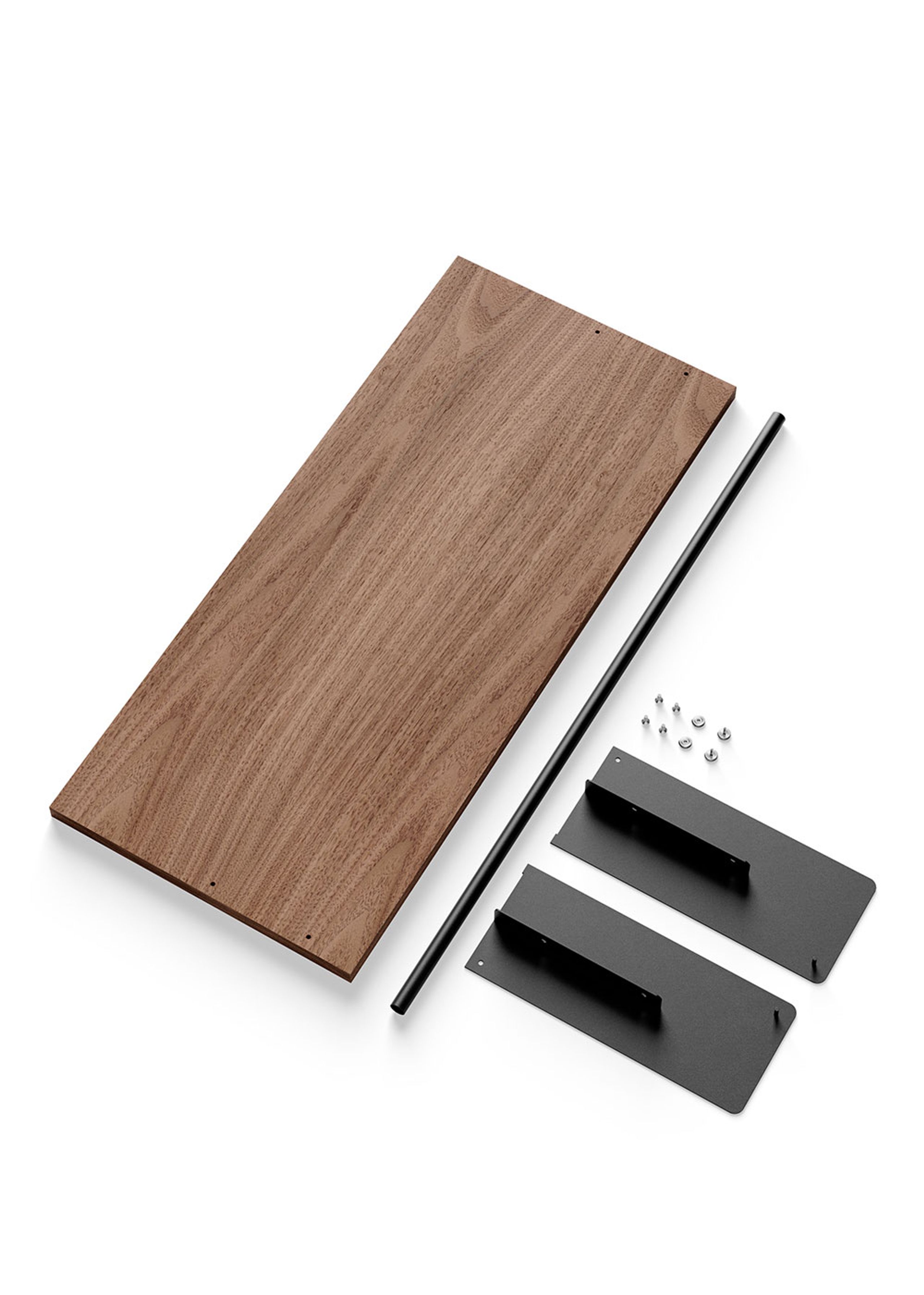 New Works - Shelf - New Works Wardrobe Shelf Kit - Walnut / Black