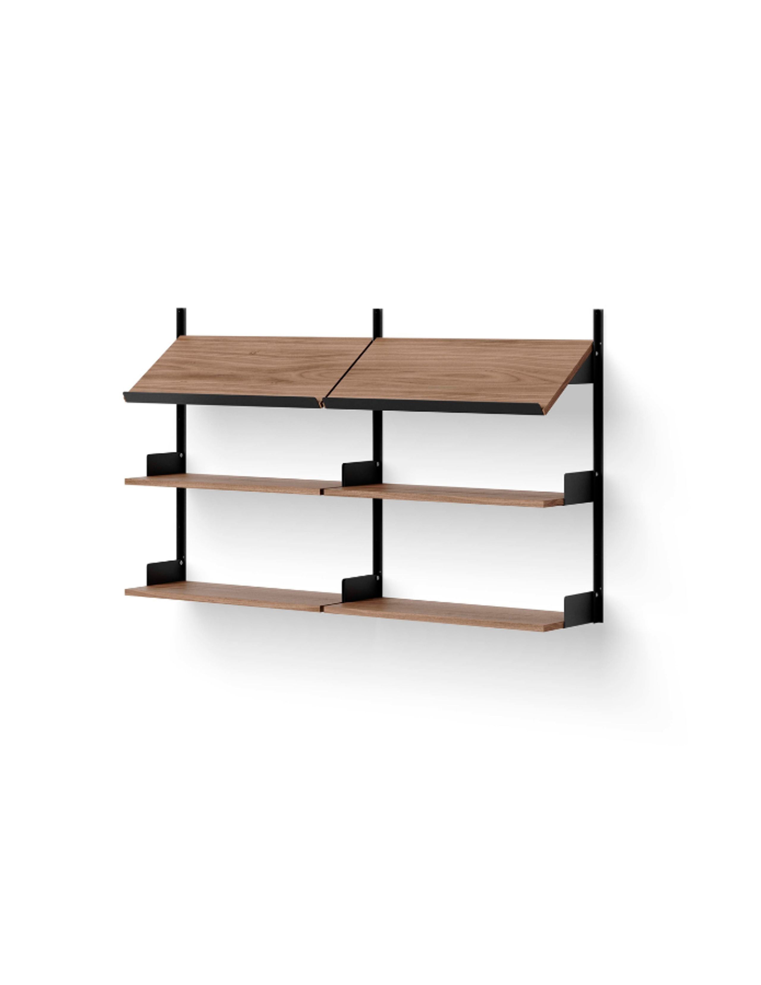 New Works - Plank - NEW WORKS OFFICE SHELF - New Works Office Shelf - Walnut / Black