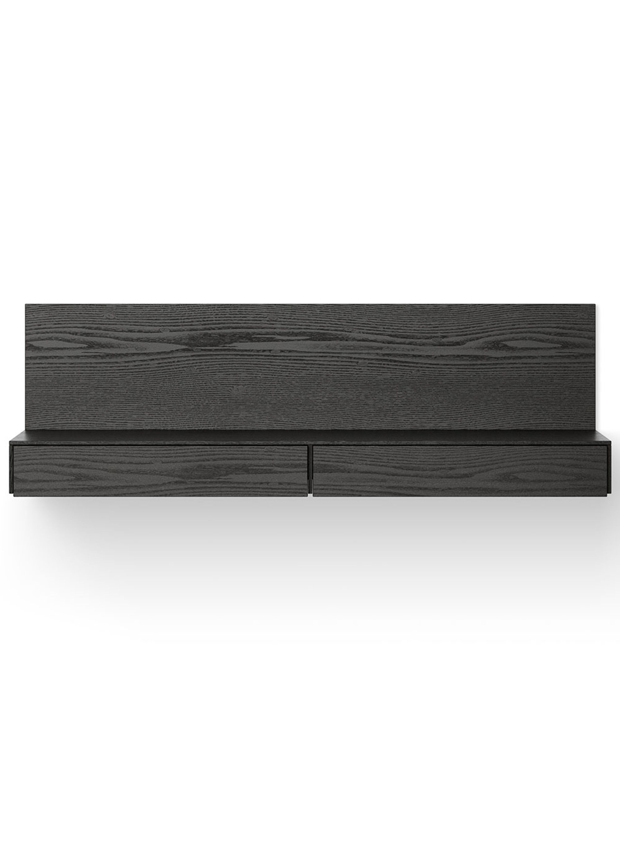New Works - Étagère - Tana Wall Mounted Media Module - Black Stained Oak