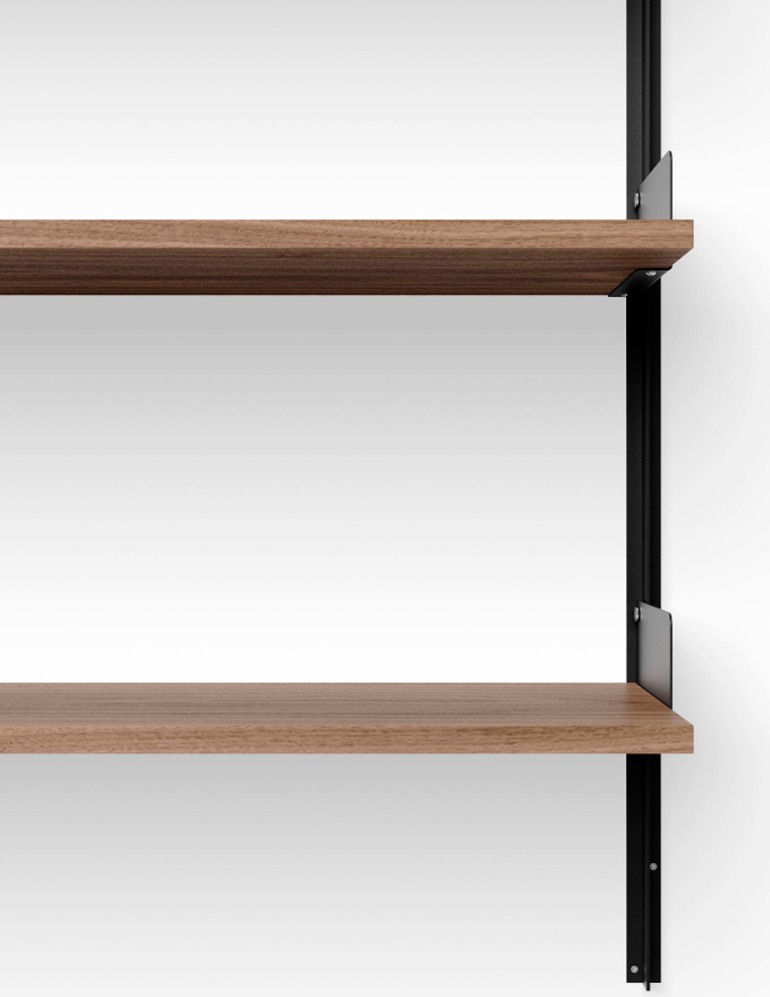 New Works - Estante - NEW WORKS WALL SHELF - 46 - Walnut / Black