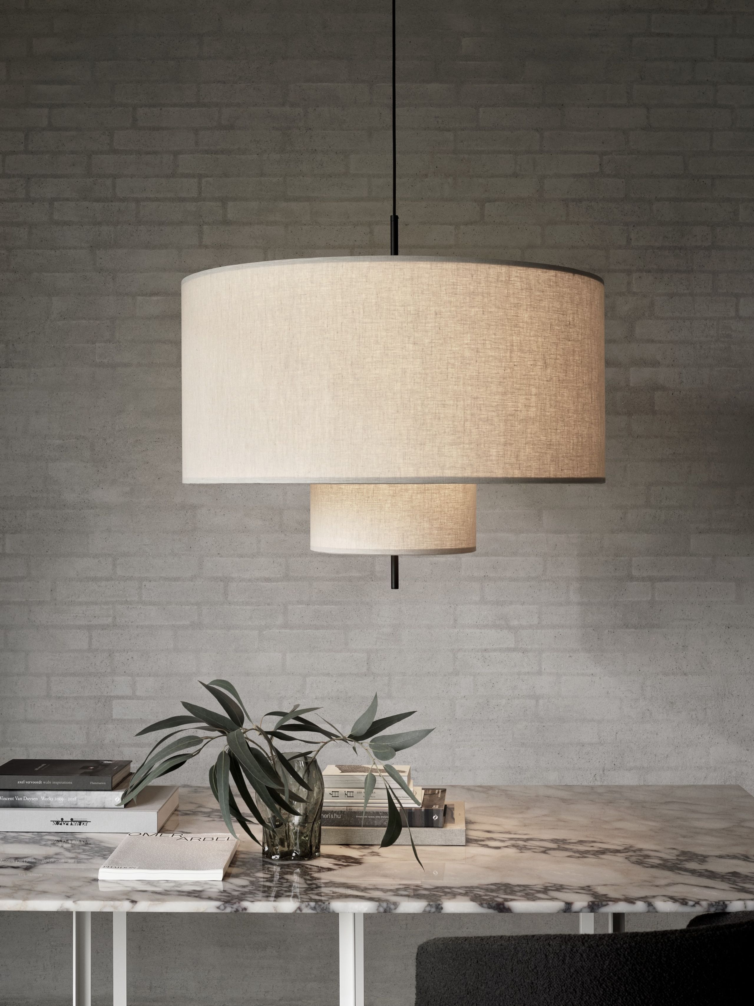 New Works - Lamp - Margin pendant lamp - Beige - Ø90
