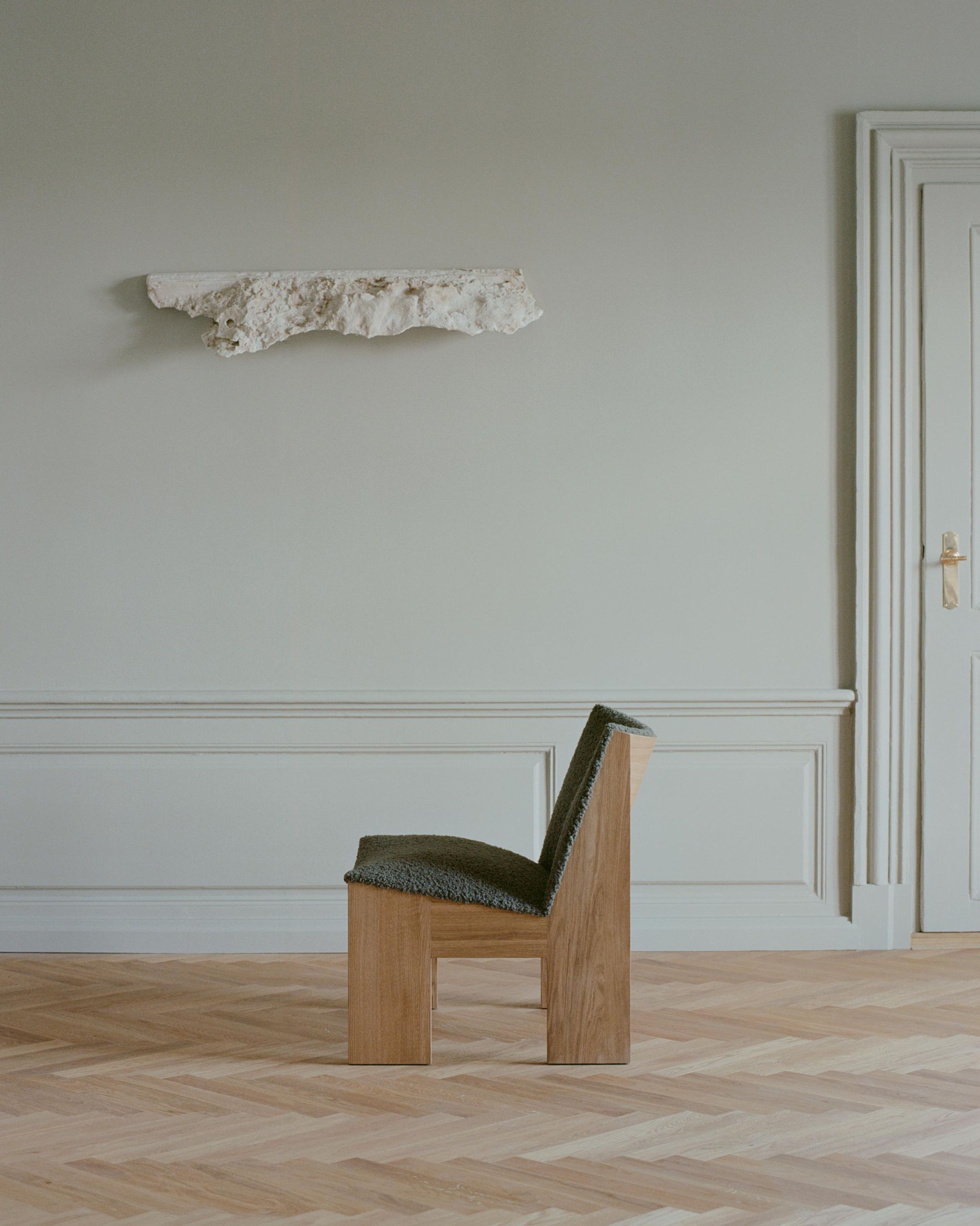 New Works - Lounge chair - Tenon Lounge Chair - Fumed Oak, Drake 002