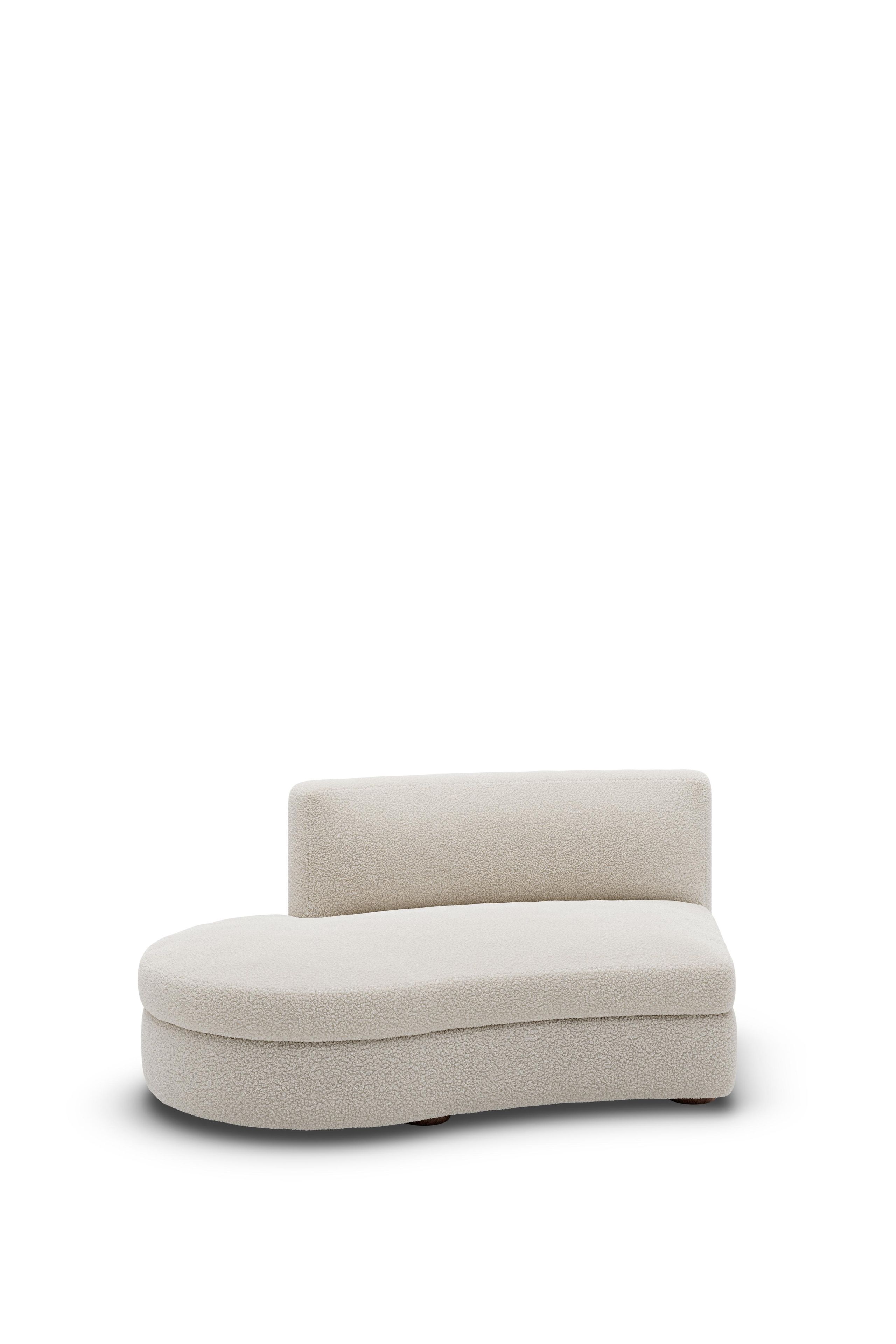 New Works - Canapé modulaire - Coda Curved Open End Left Module 32 - Drake Spacedust