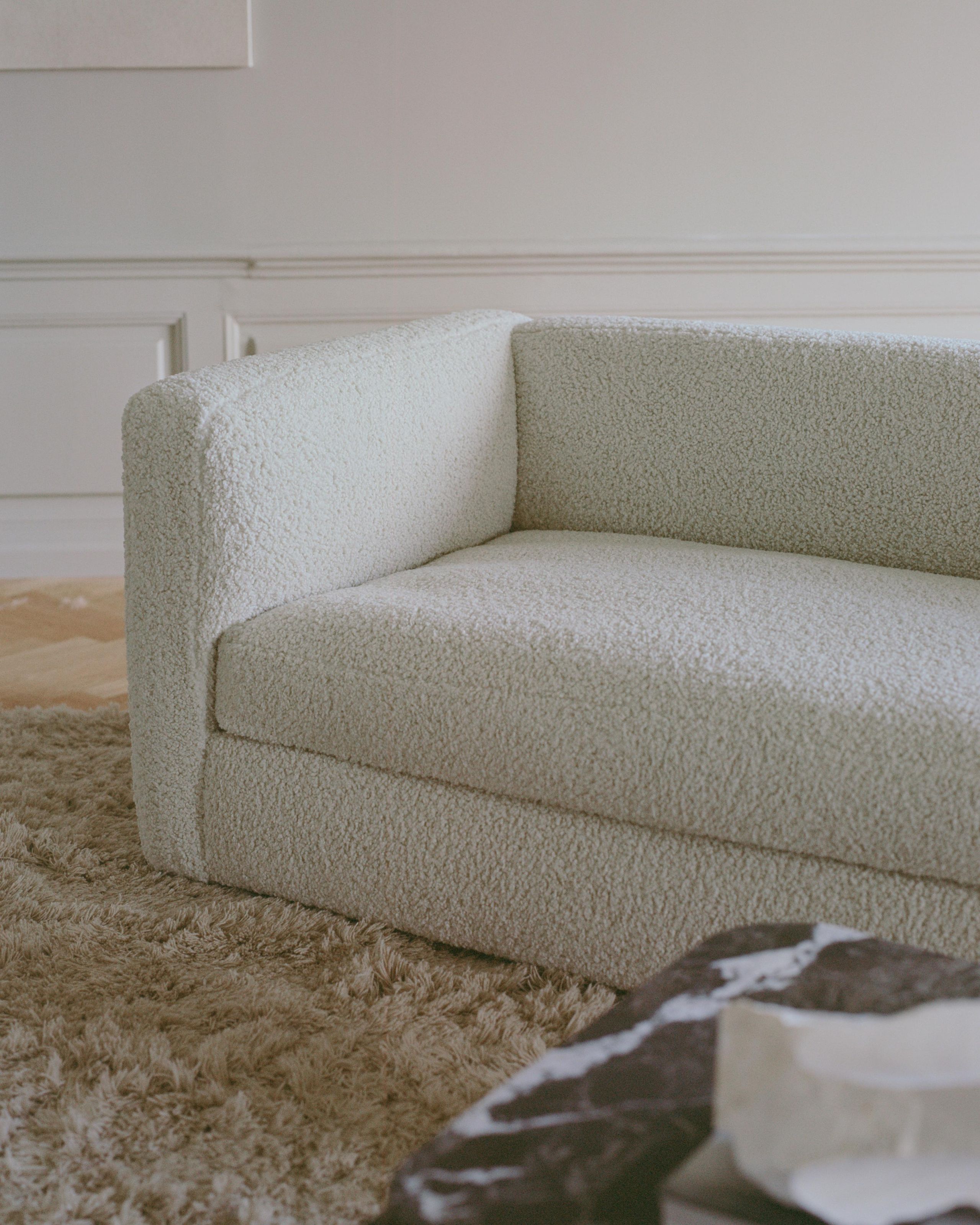 New Works - Modular sofa - Coda Open End Left Module 33 - Drake Spacedust