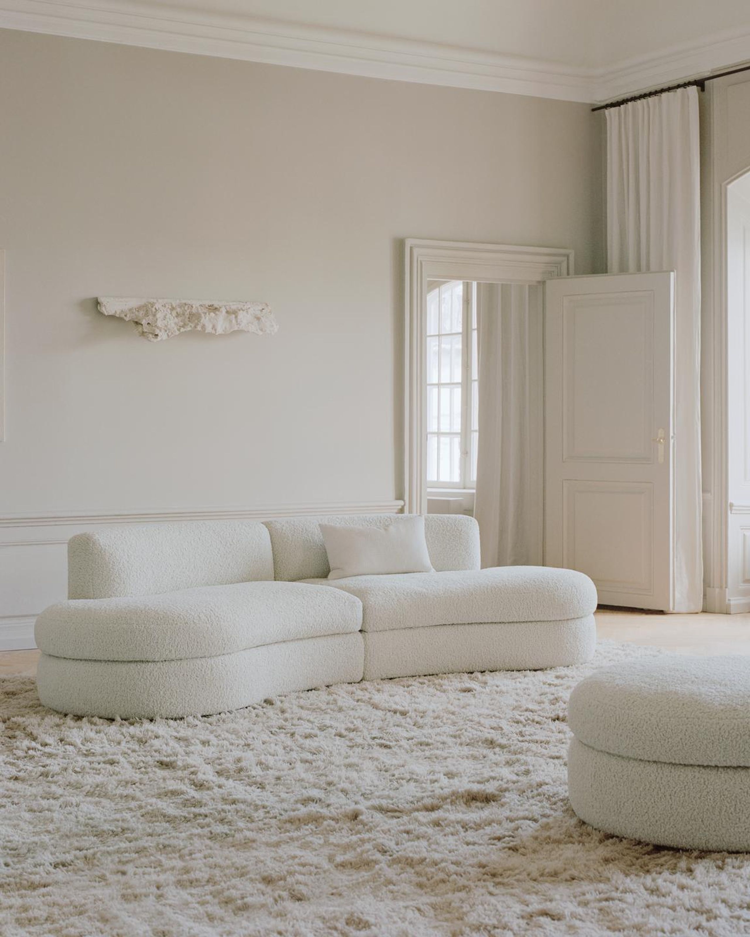 New Works - Modular sofa - Coda Open End Right Module 43 - Drake Spacedust