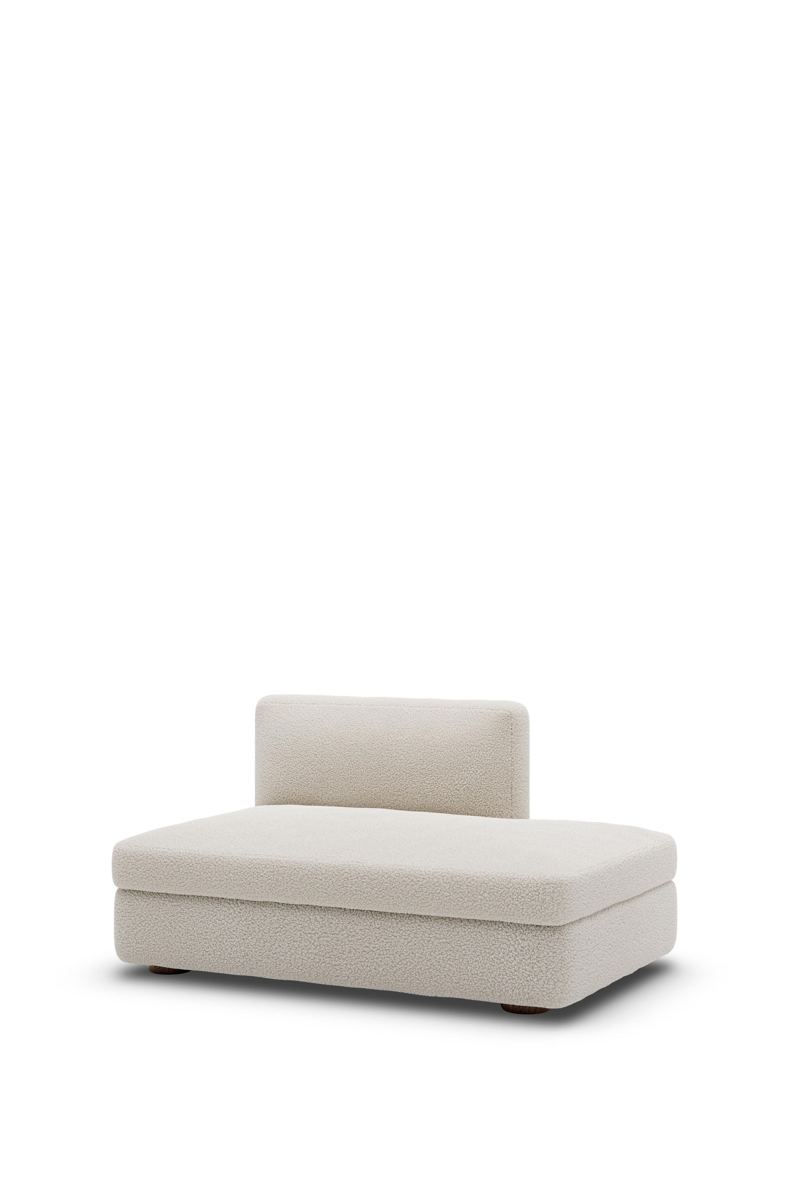 New Works - Modular sofa - Coda Open End Right Module 43 - Drake Spacedust