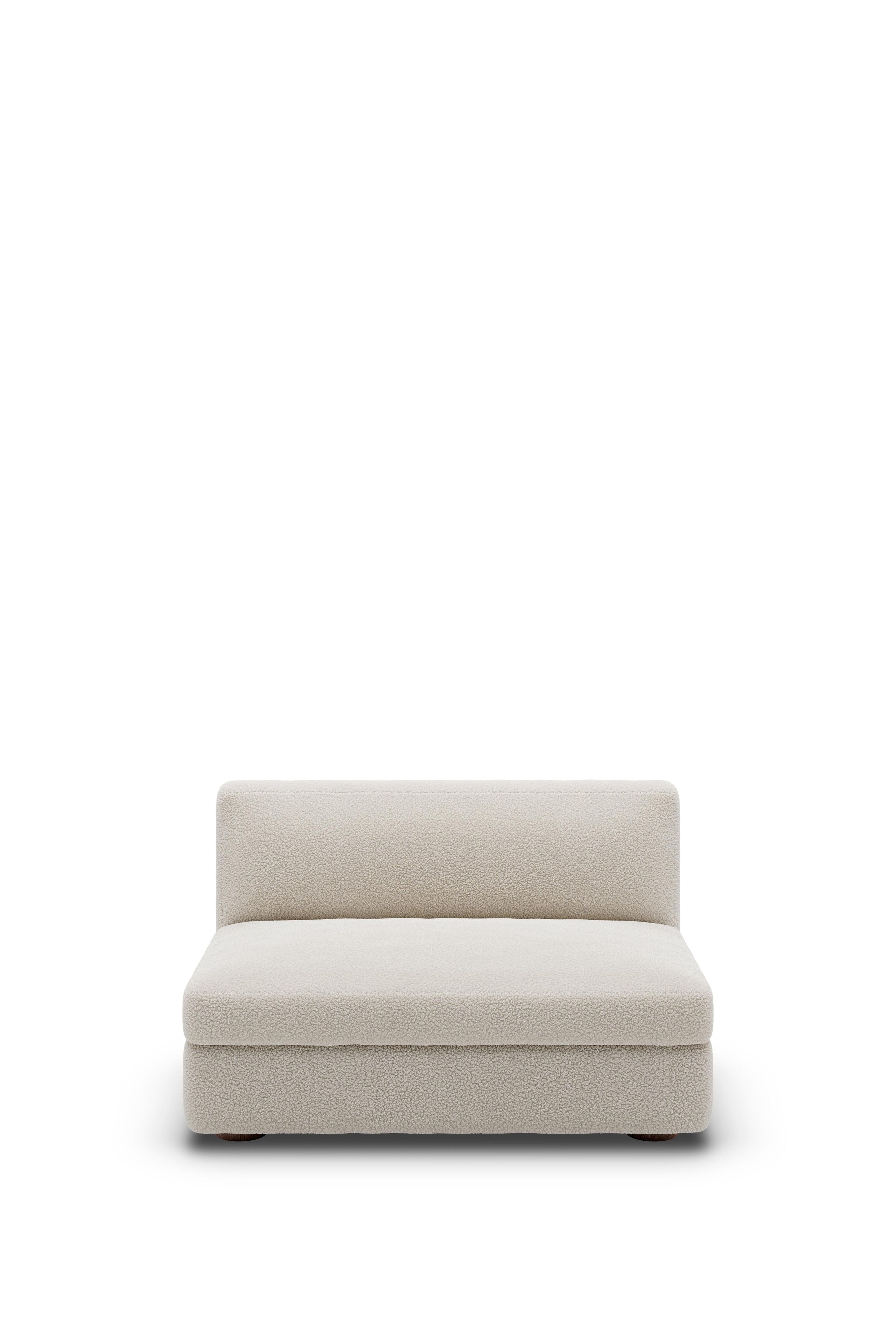 New Works - Modulares Sofa - Coda Wide Middle Module 51 - Drake Spacedust