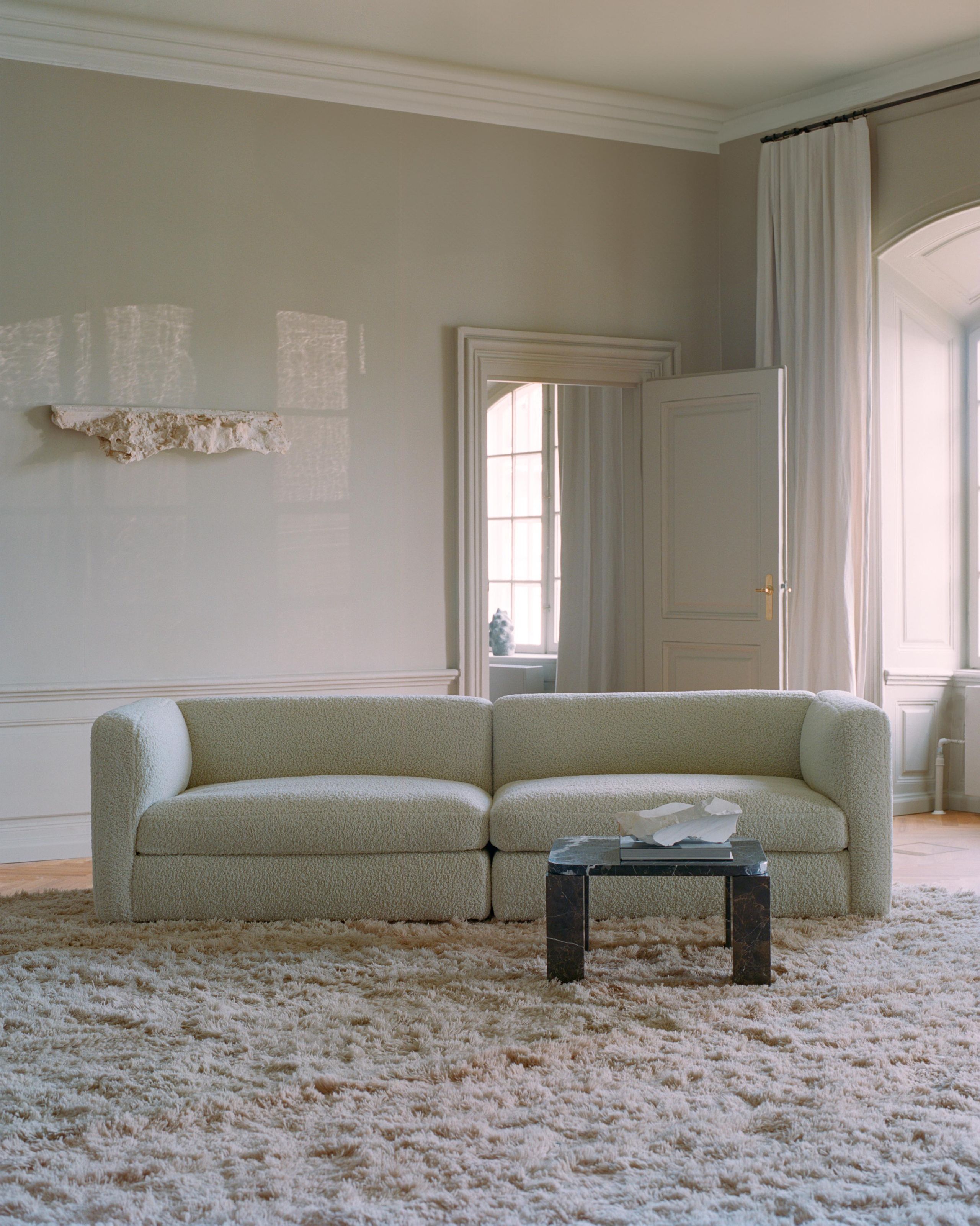 New Works - Modulares Sofa - Coda Wide Middle Module 51 - Drake Spacedust