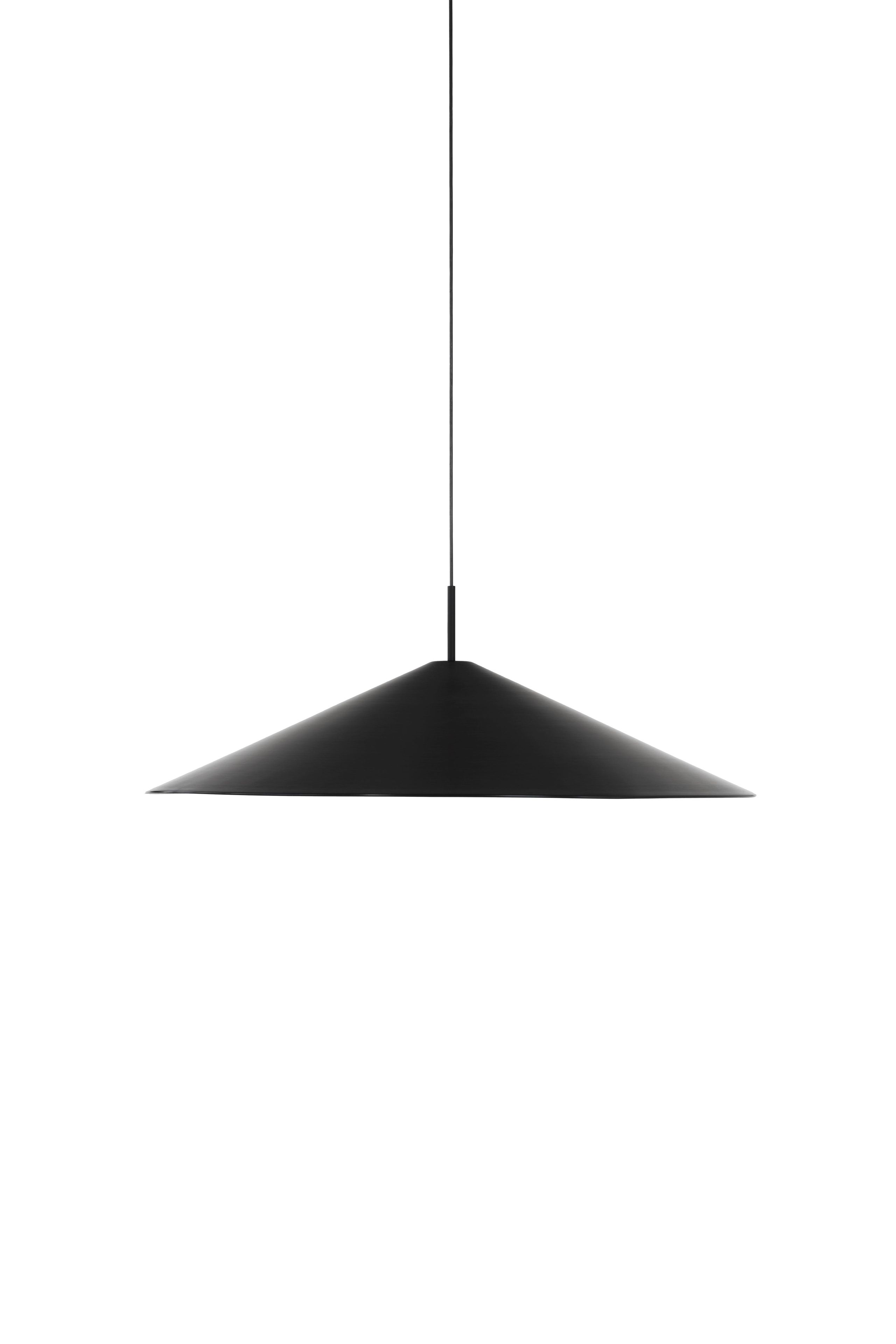 New Works - Pendant lamp - Brolly Pendant Lamp - Ø90, Black Anodised Aluminium, EU/AU/UK