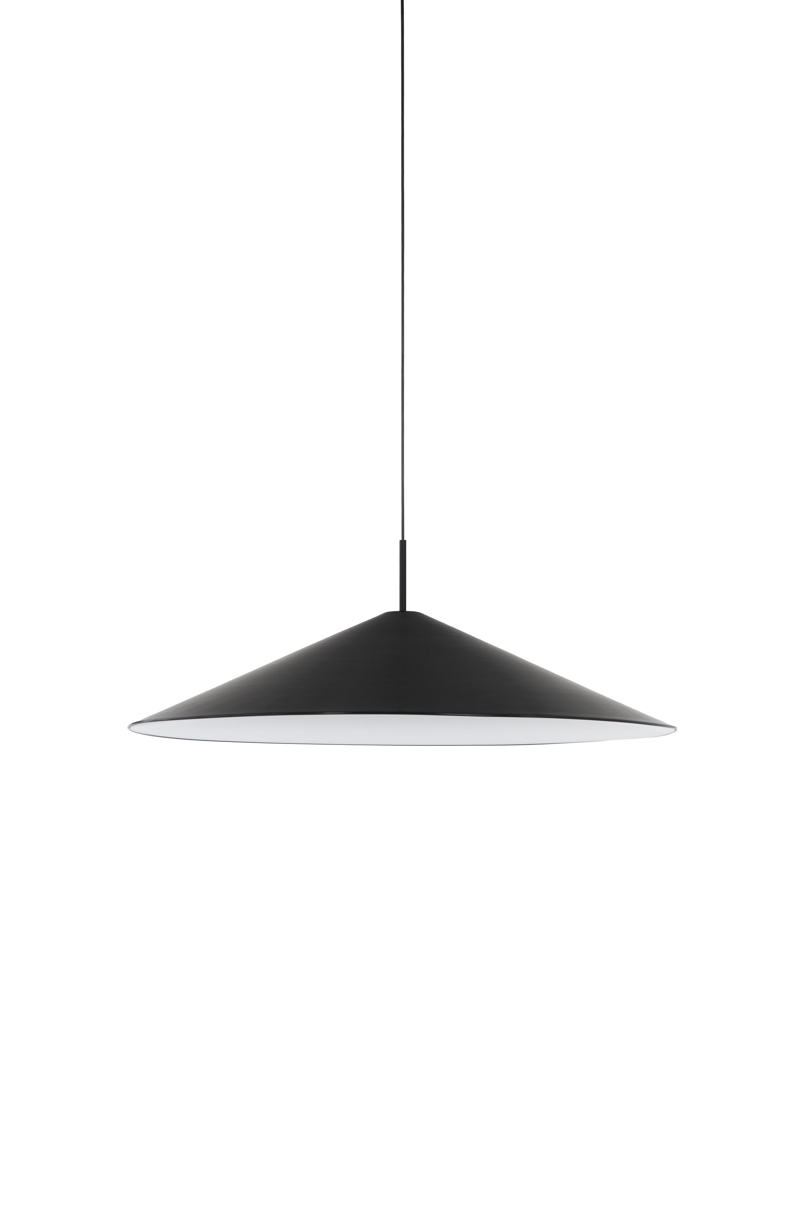 New Works - Pendant lamp - Brolly Pendant Lamp - Ø90, Black Anodised Aluminium, EU/AU/UK