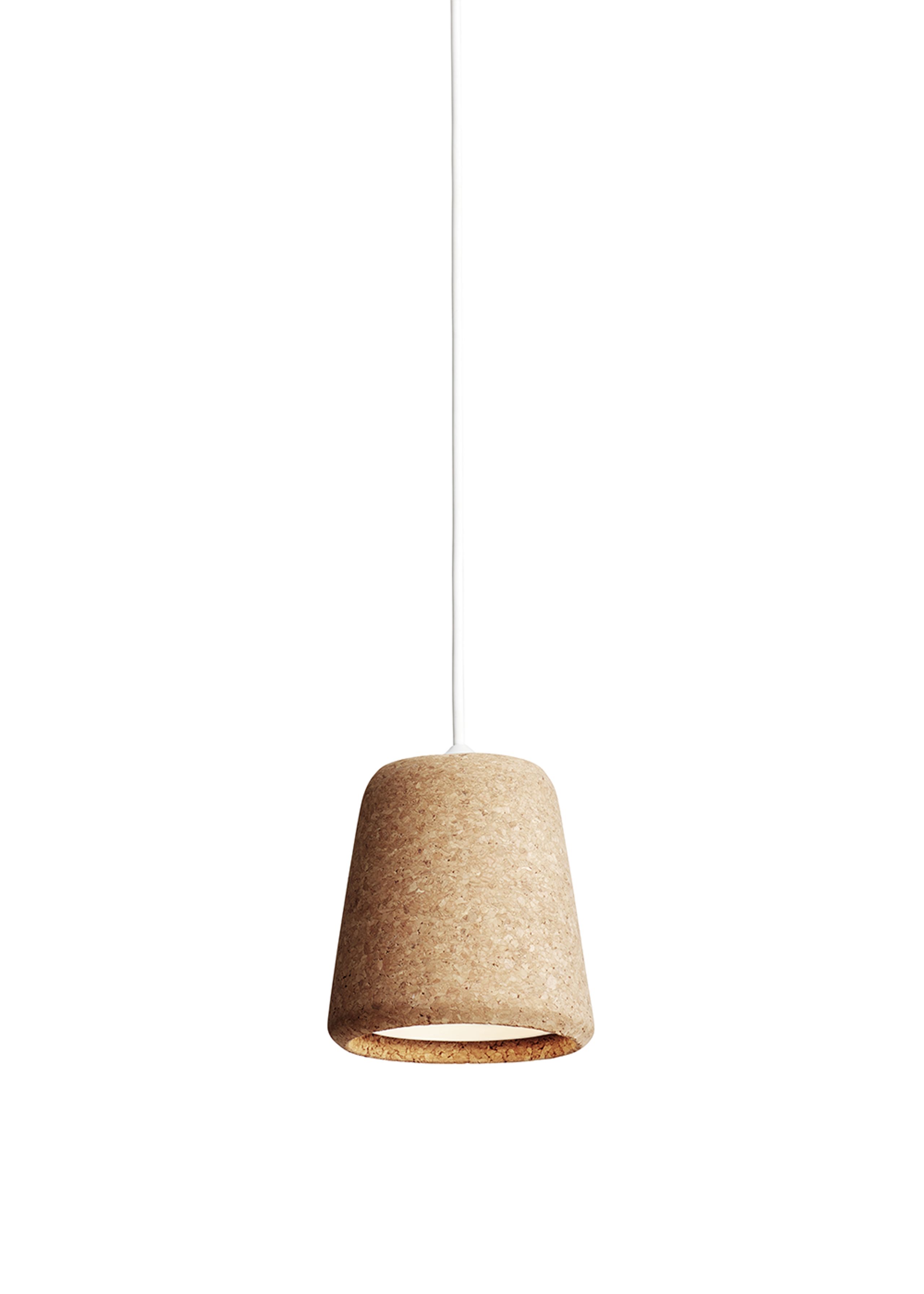 New Works - Pendel - Material Pendant w. White Fitting - Natural Cork