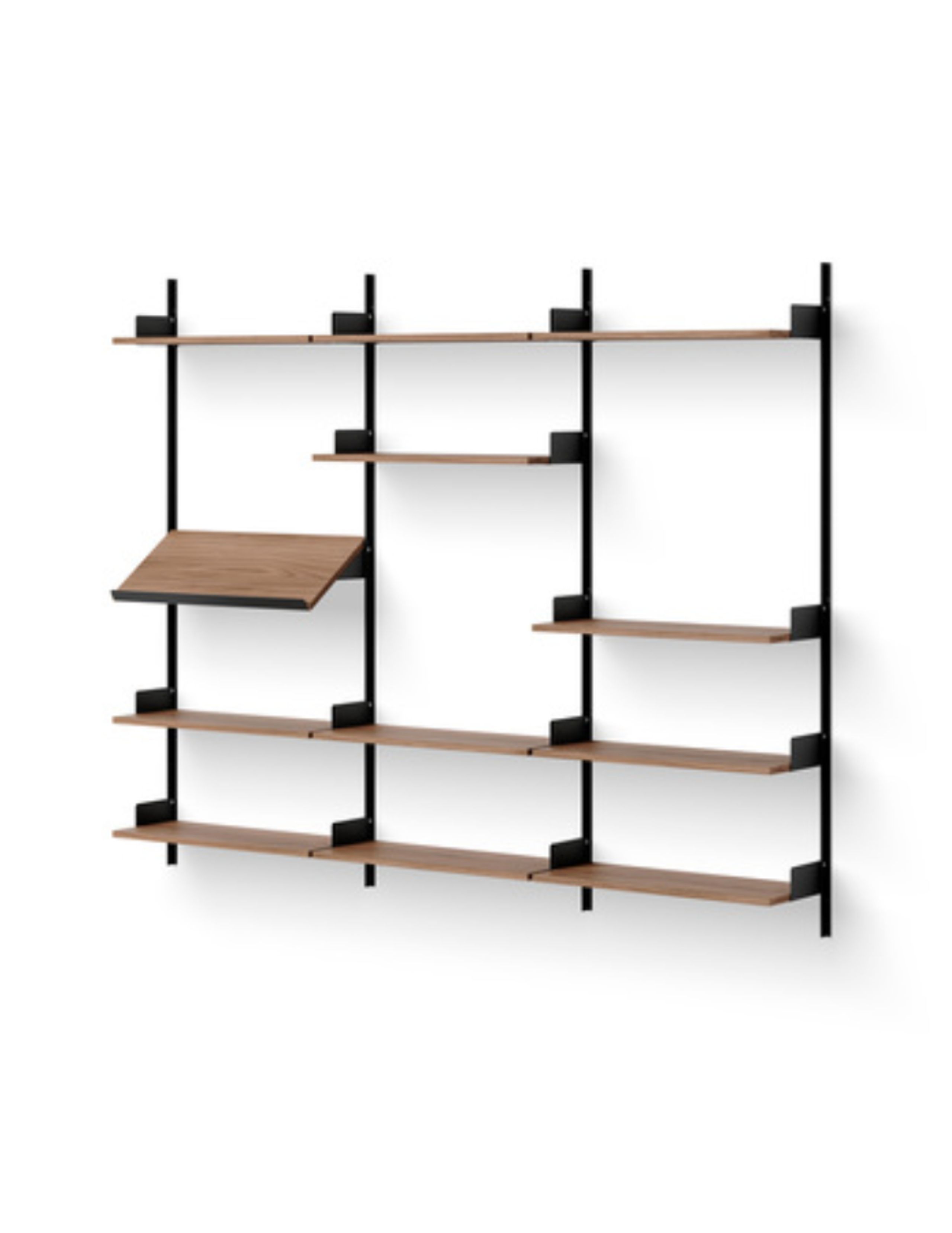 New Works - Shelf - NEW WORKS DISPLAY SHELF - Walnut / Black