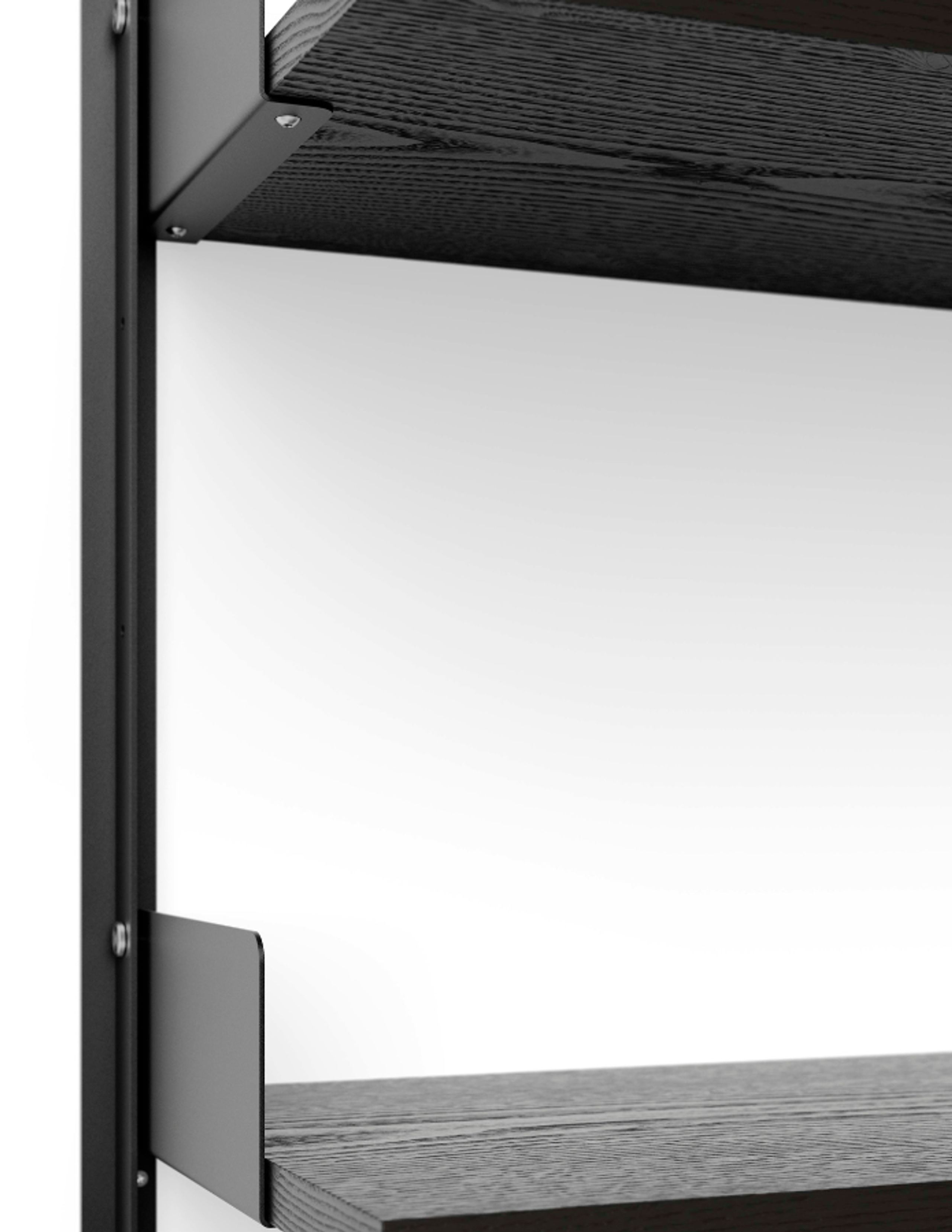 New Works - Regal - NEW WORKS LIBRARY SHELF - Black Ash / Black
