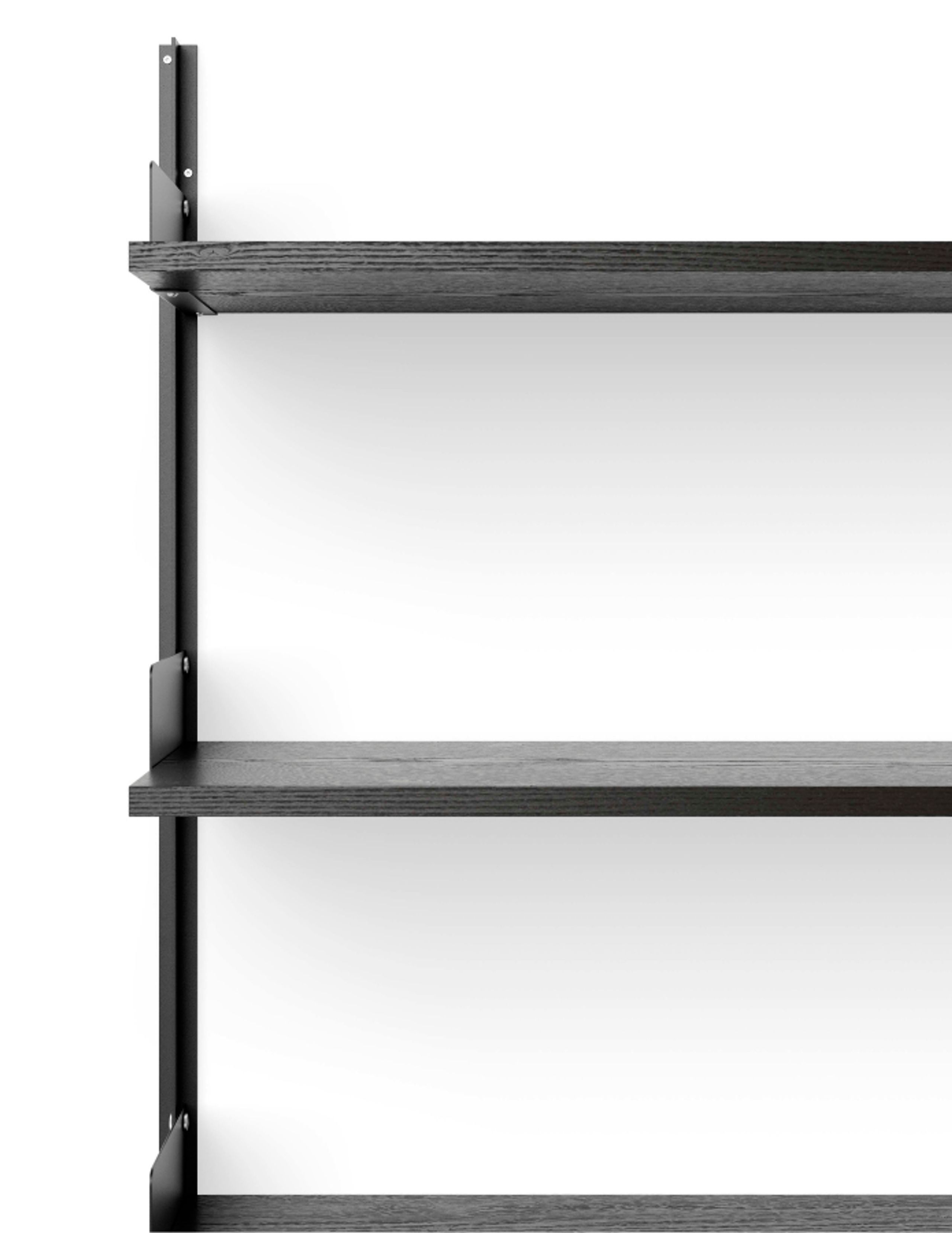 New Works - Regal - NEW WORKS LIBRARY SHELF - Black Ash / Black