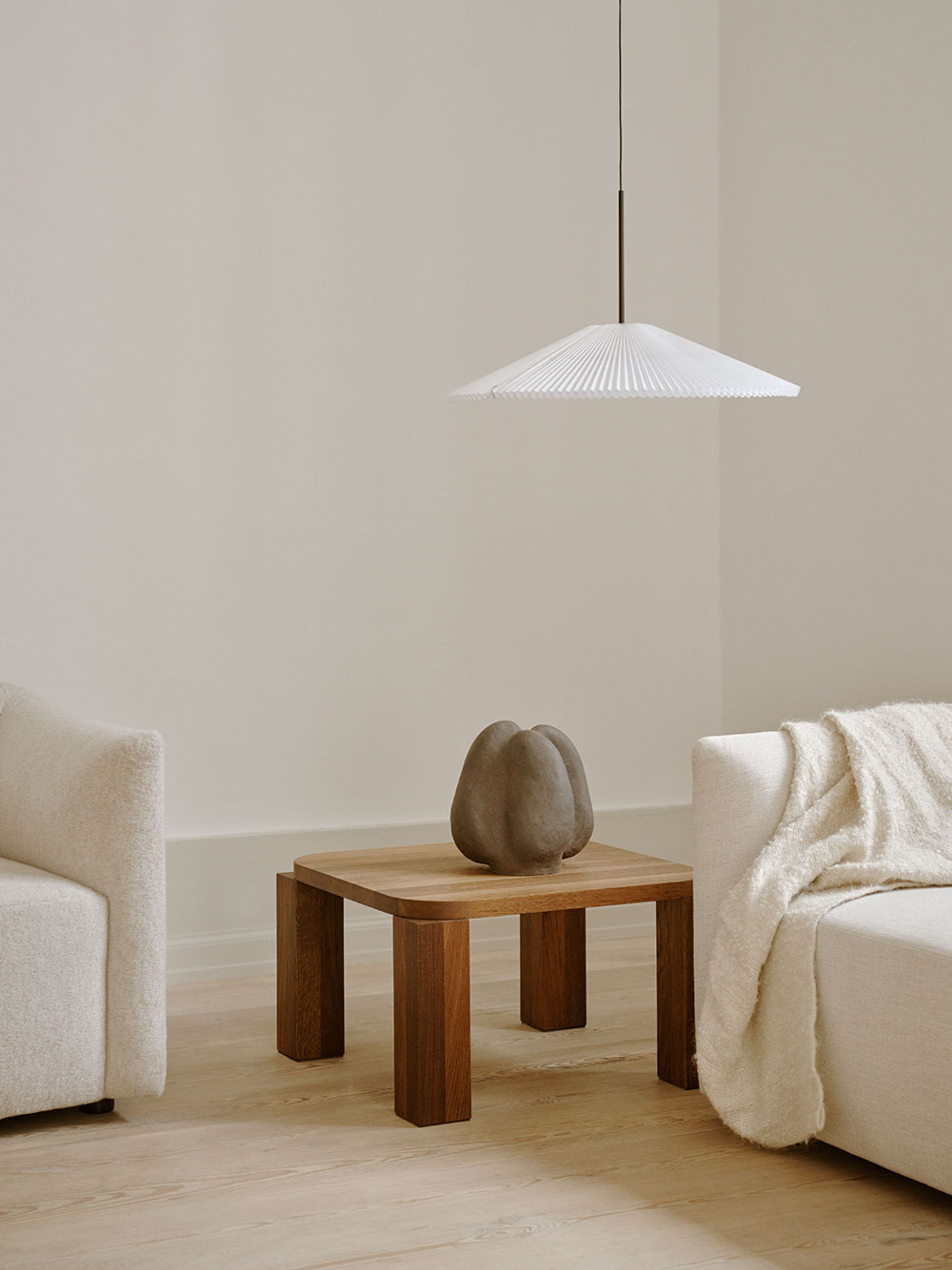 New Works - Coffee Table - Atlas Coffee Table - Unfilled Travertine - Large