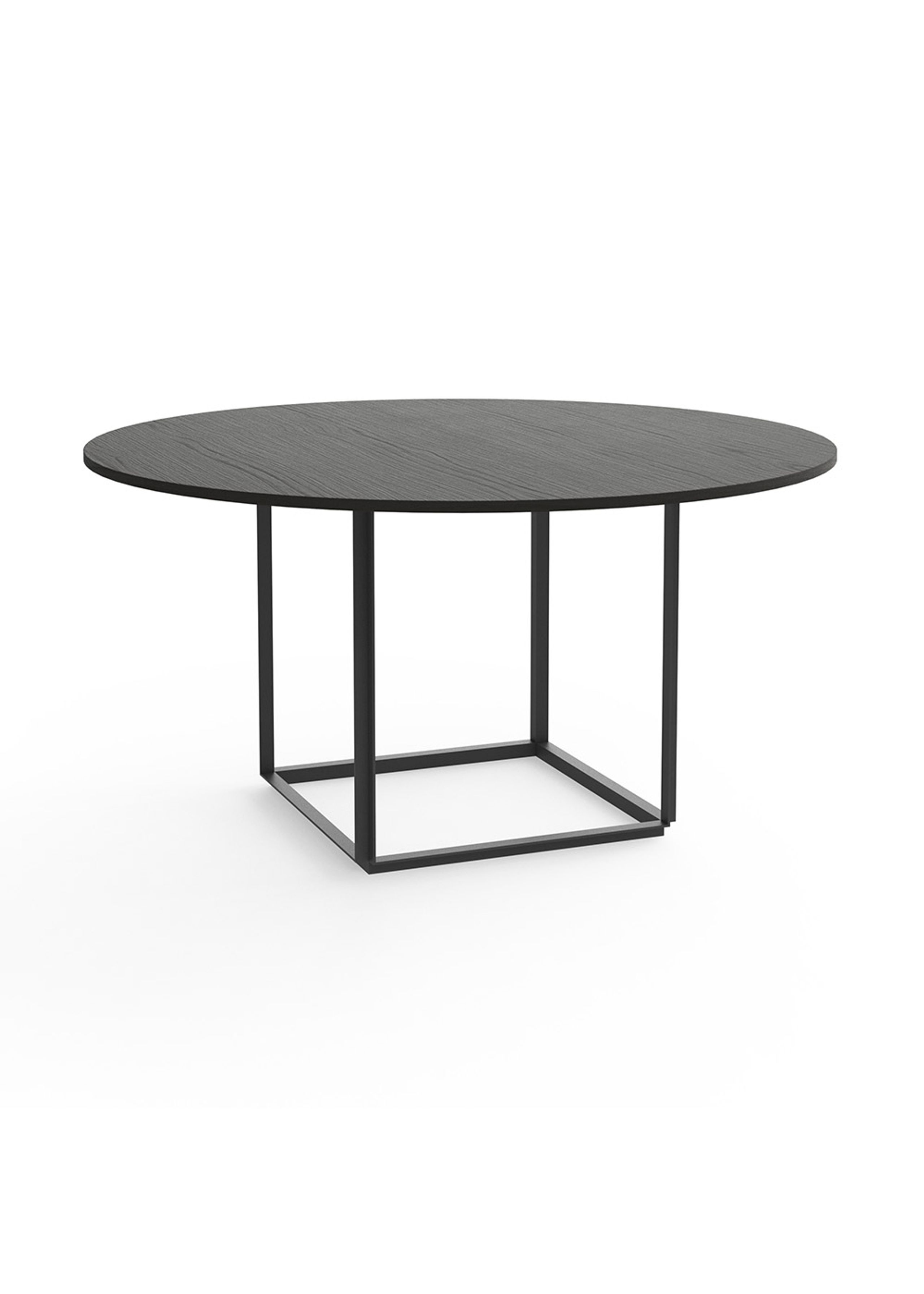 New Works - Table à manger - Florence Dining Table Ø145 - Black stained ash w. Black Frame