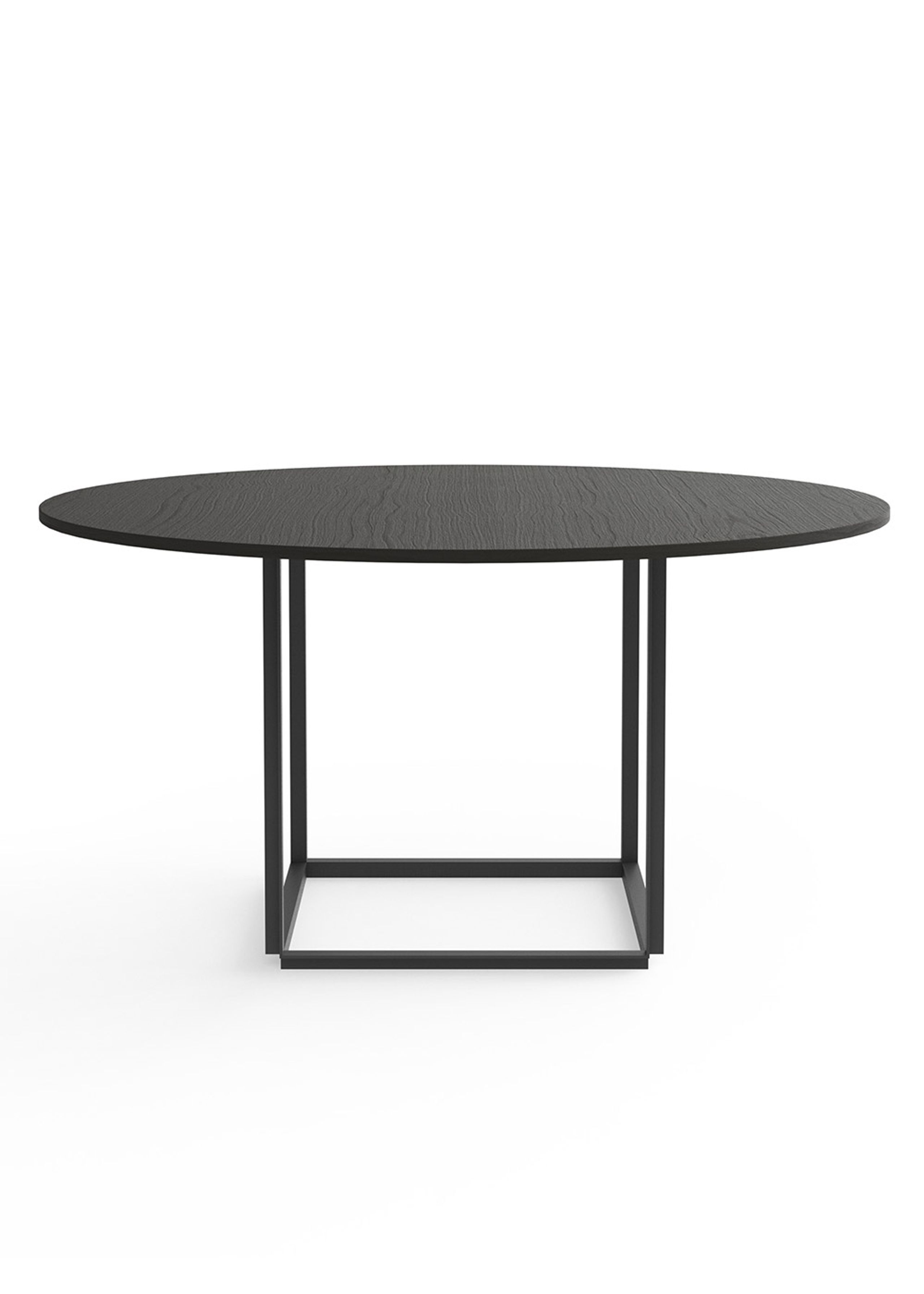 New Works - Table à manger - Florence Dining Table Ø145 - Black stained ash w. Black Frame