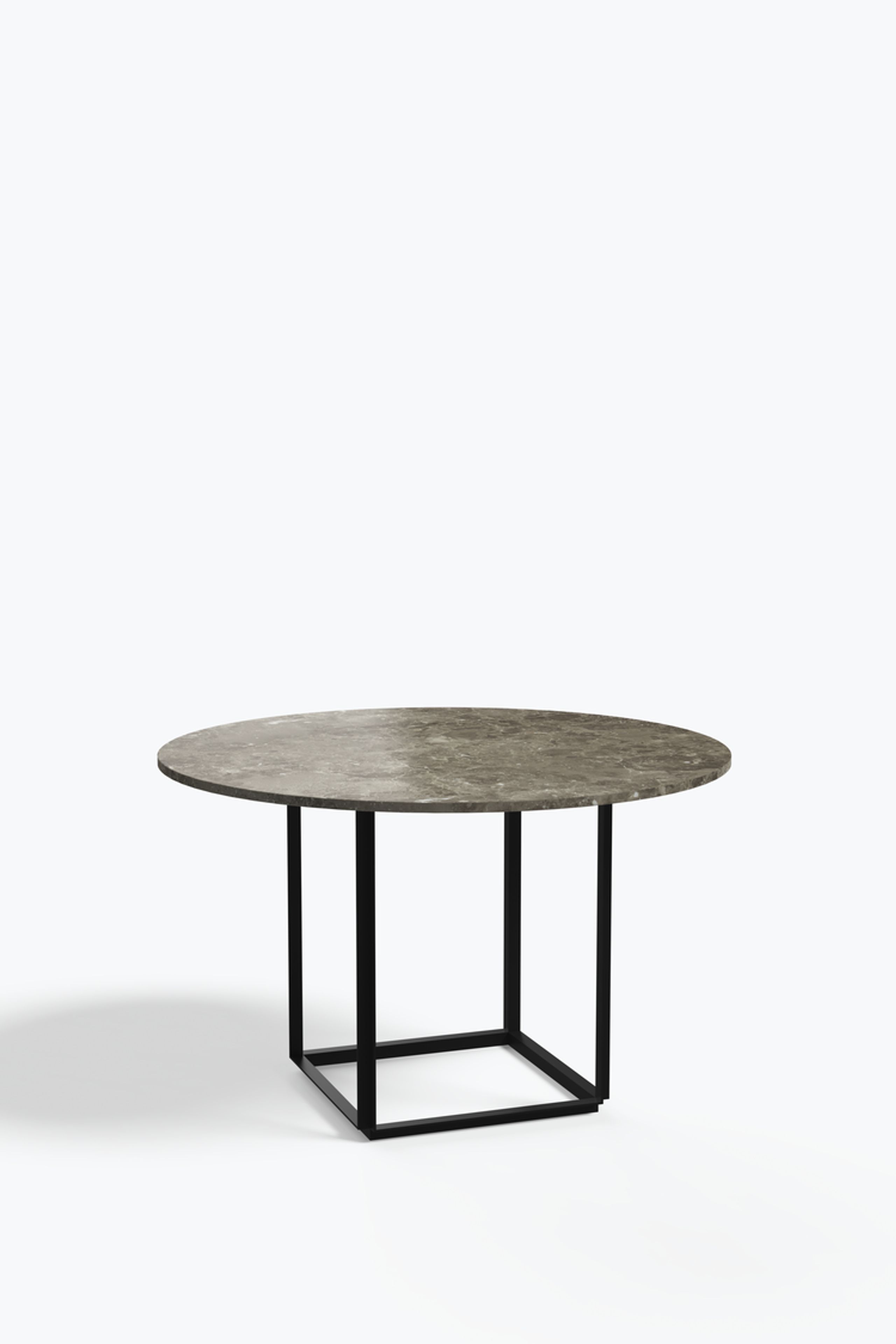 New Works - Tavolo da pranzo - Florence Dining Table Ø120 - Showroommodel - Gris du Marais w. Black Frame
