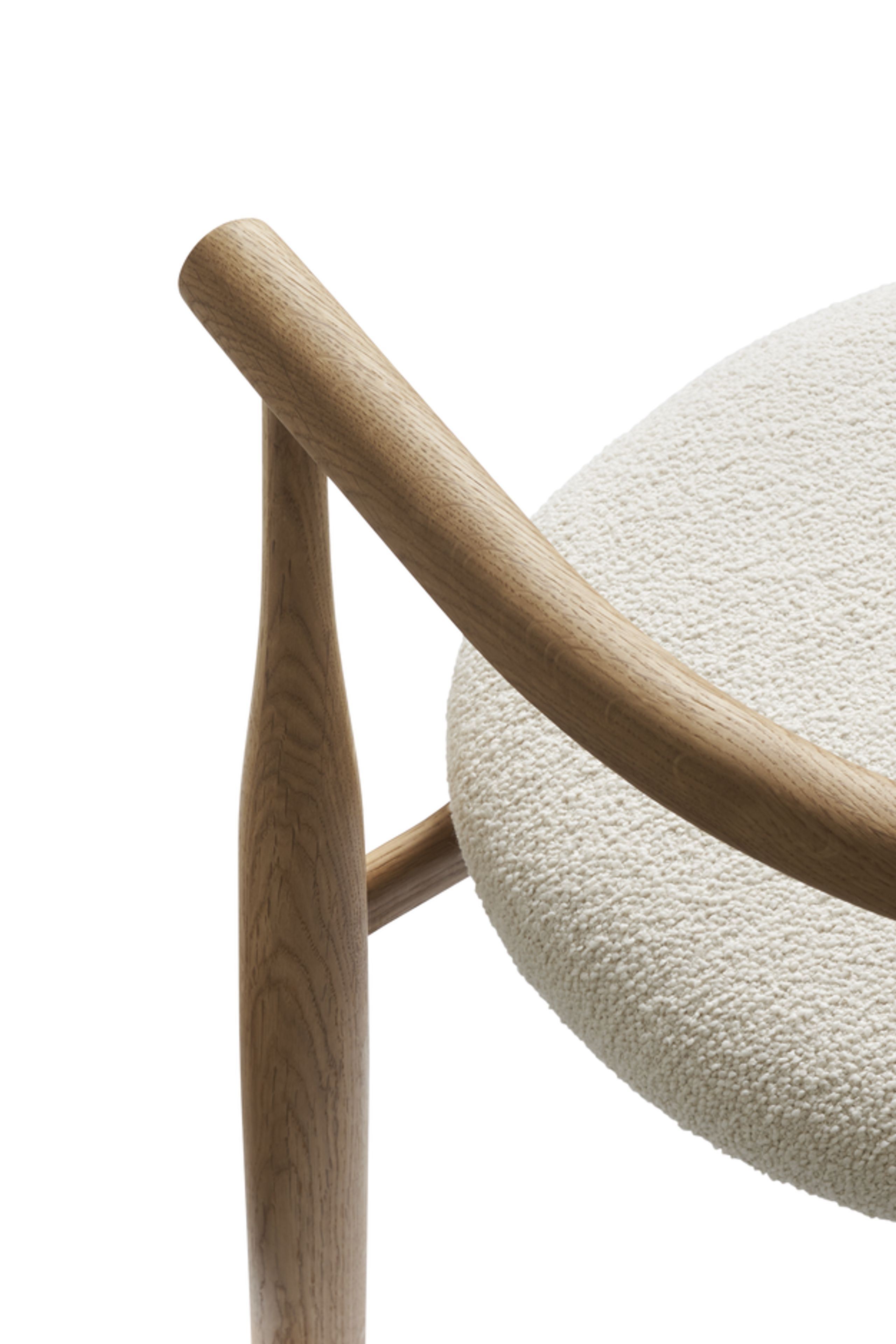 New Works - Cadeira de jantar - BUKOWSKI CHAIR - Oak w. Nevotex, Barnum, Lana 24