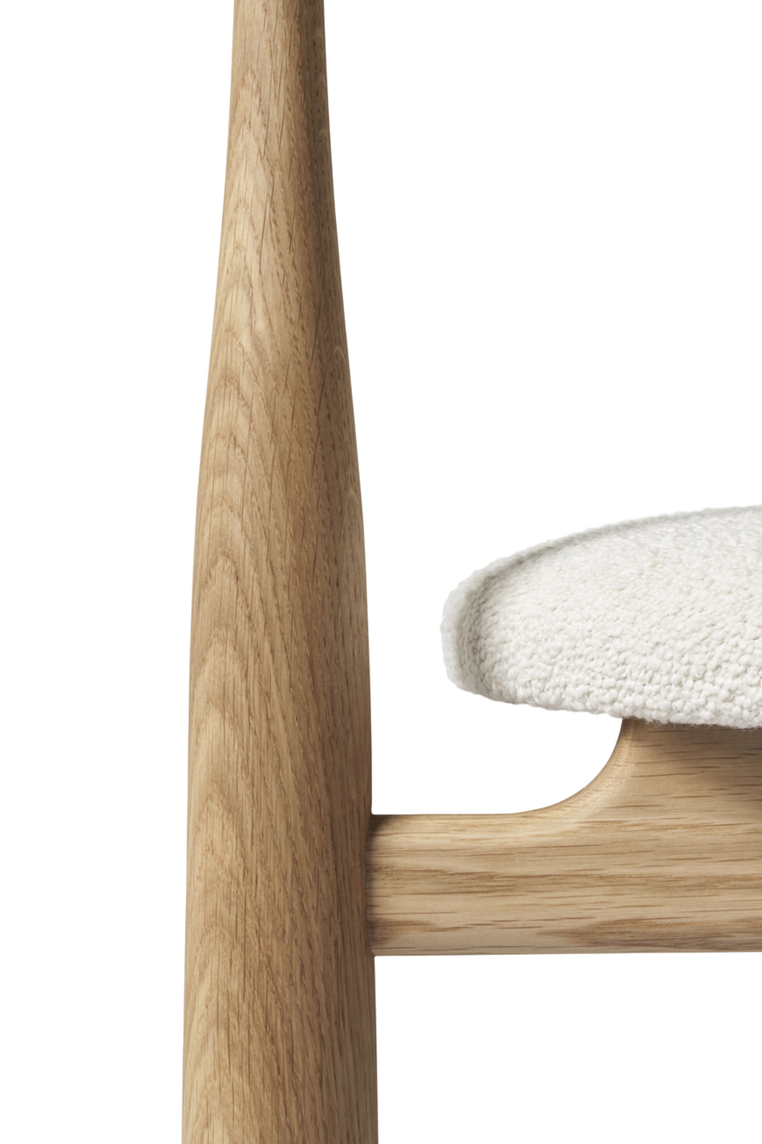 New Works - Cadeira de jantar - BUKOWSKI CHAIR - Oak w. Nevotex, Barnum, Lana 24