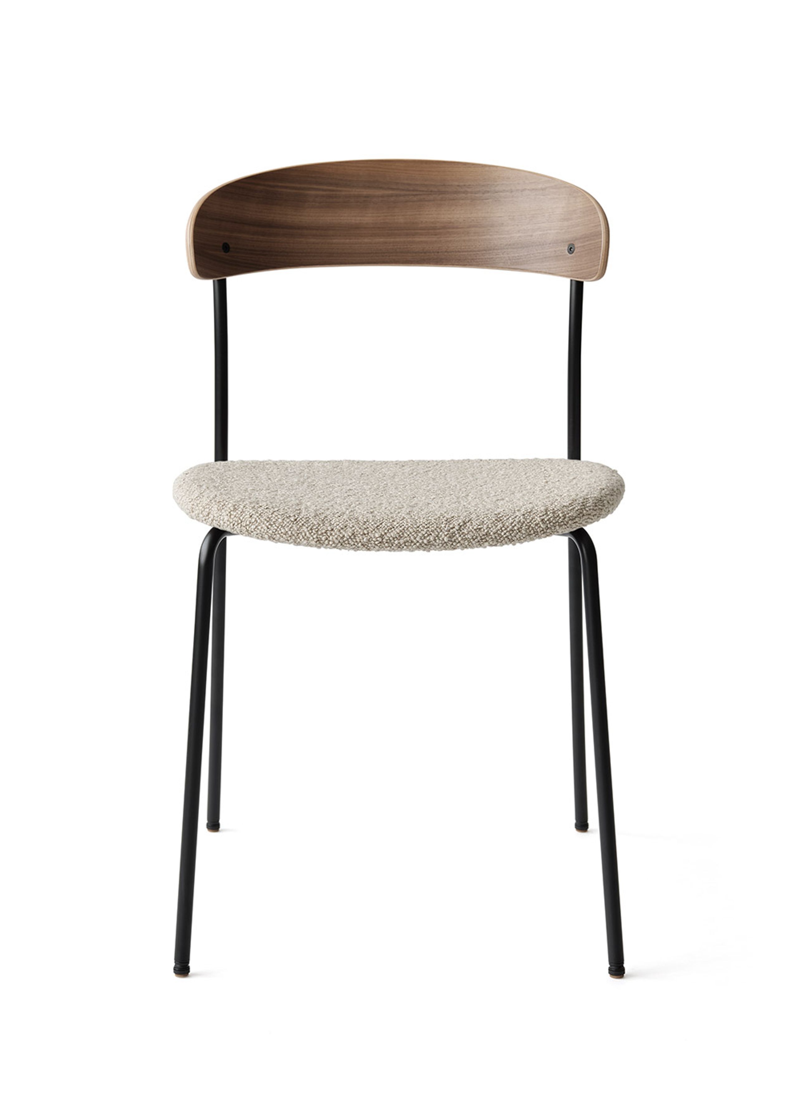 New Works - Sedia da pranzo - Missing Chair | Seat Upholstery - Lacquered Walnut / Barnum Sand 2