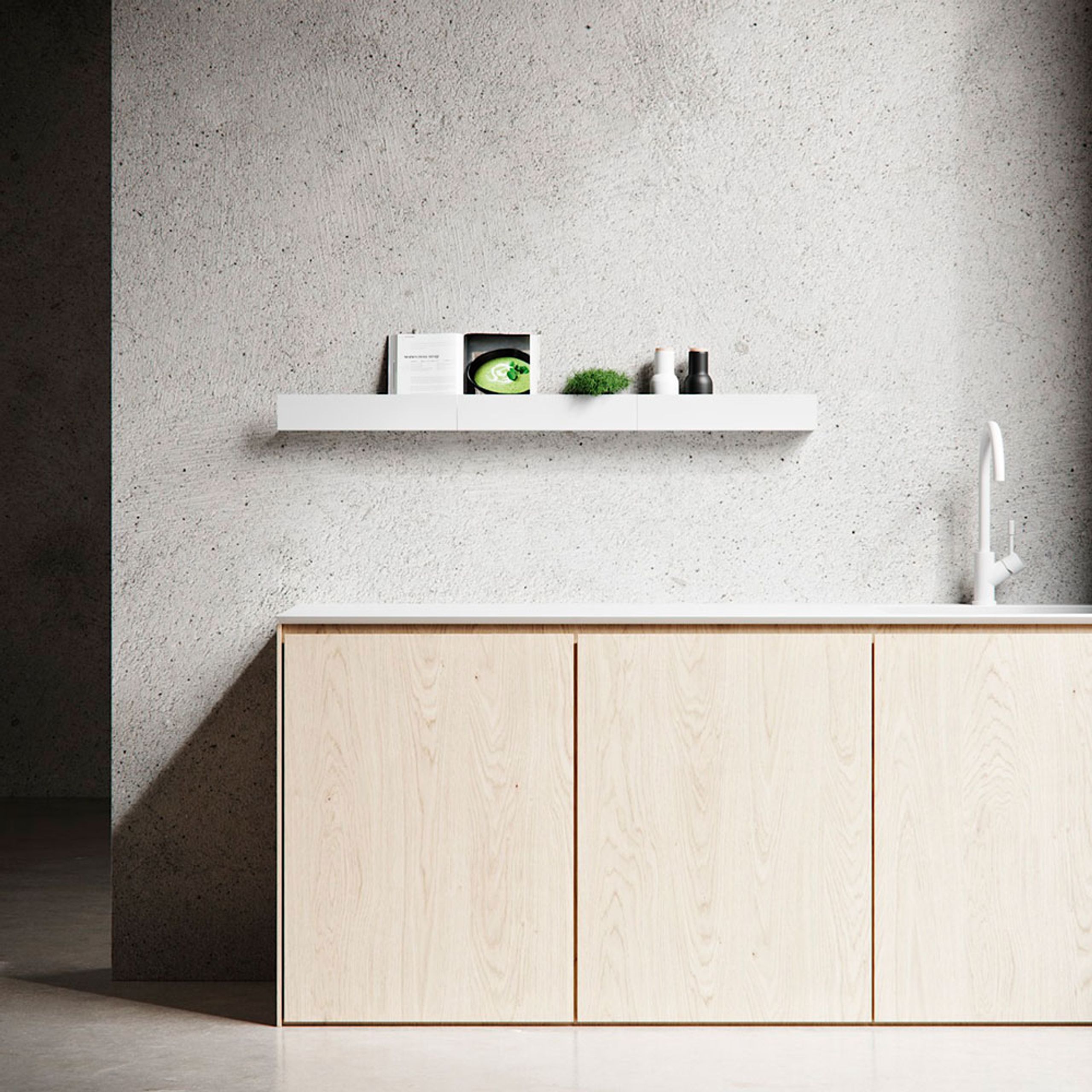 NICHBA - Shelf - Shelf - White - Closed