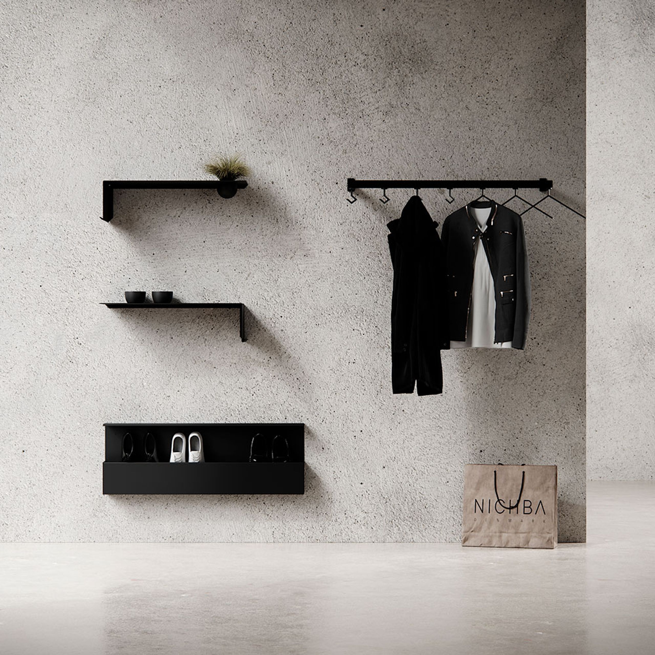 NICHBA - Shelf - Shelve 01 - Black