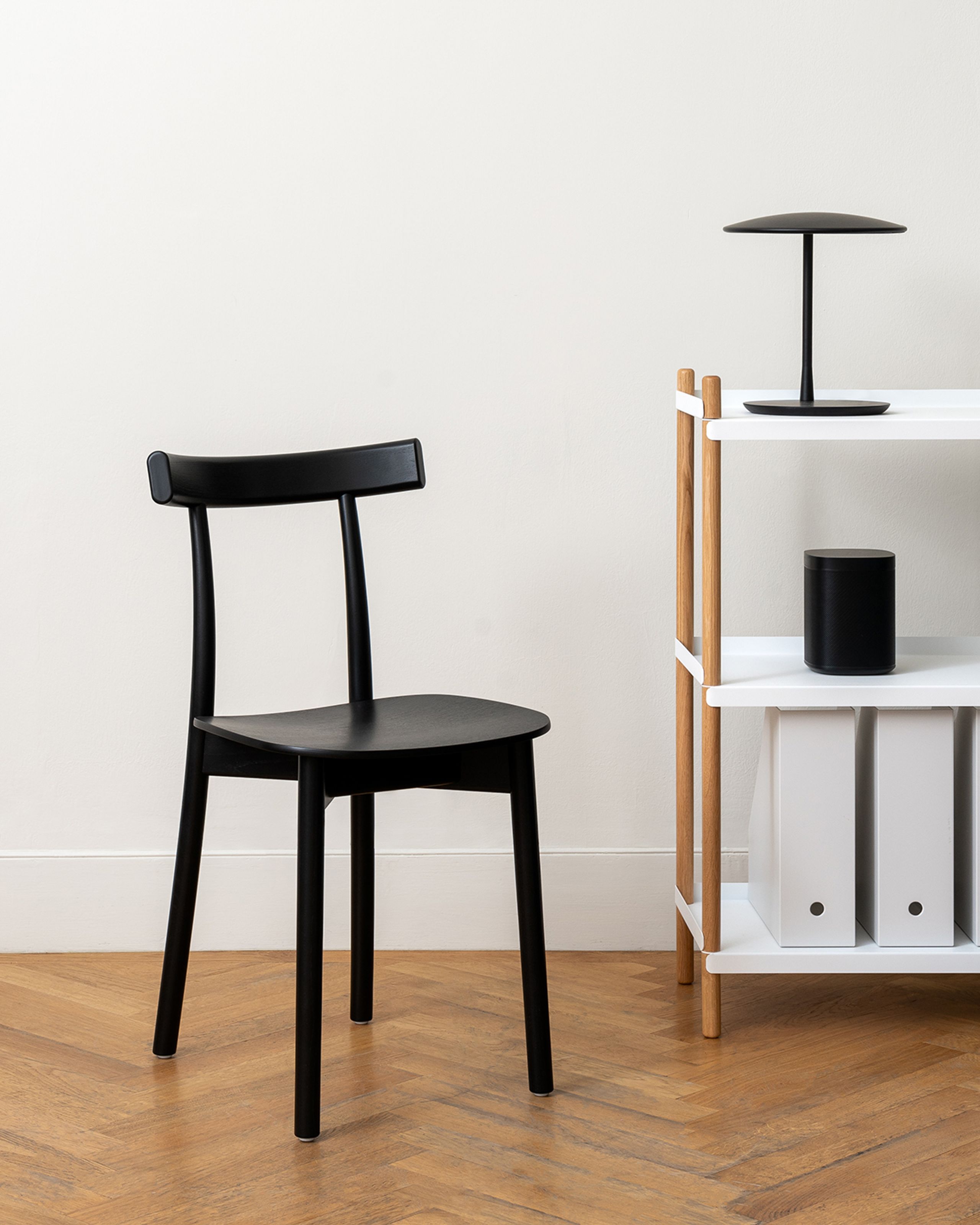 NINE - Dining chair - Skinny Wooden Chair - Black