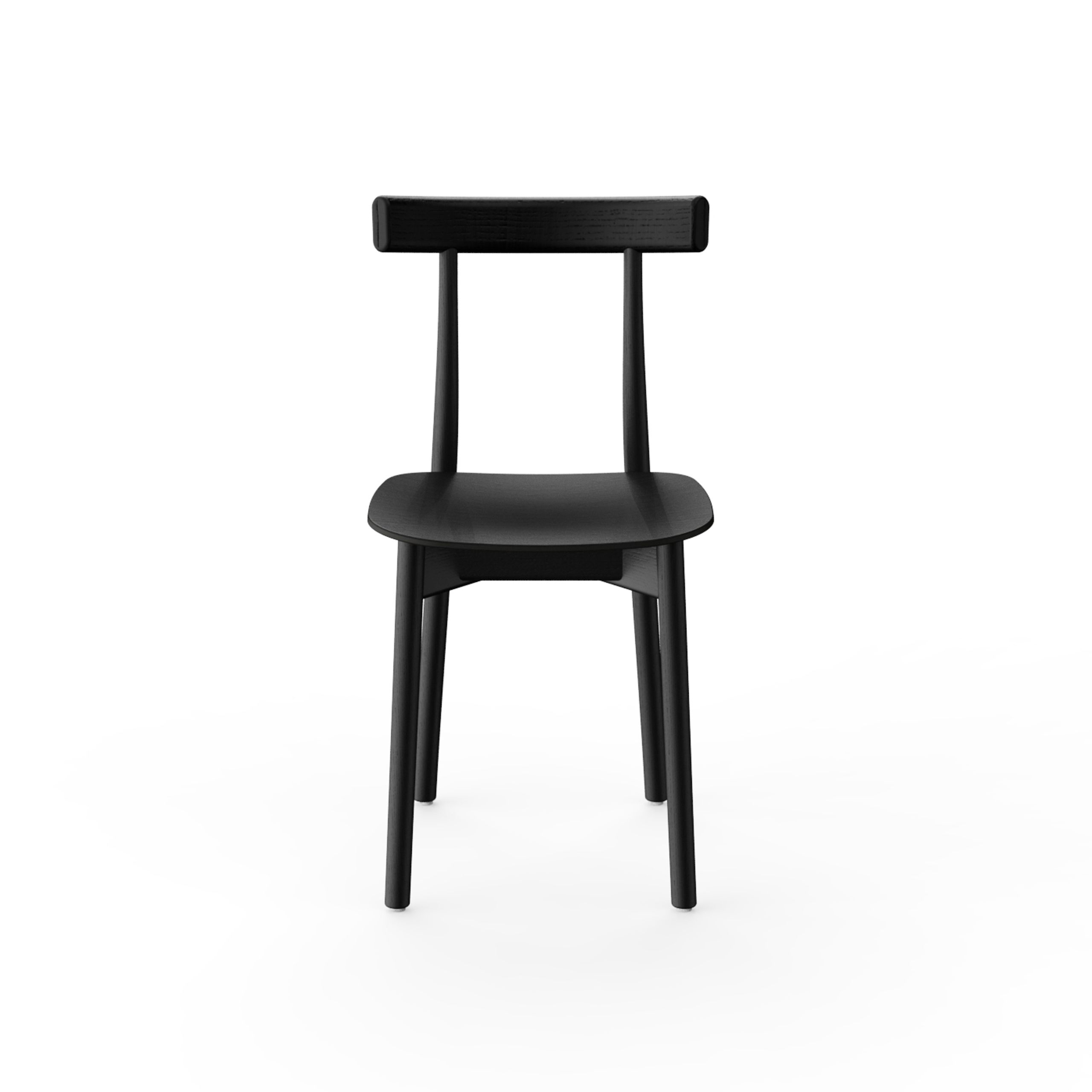 NINE - Dining chair - Skinny Wooden Chair - Black