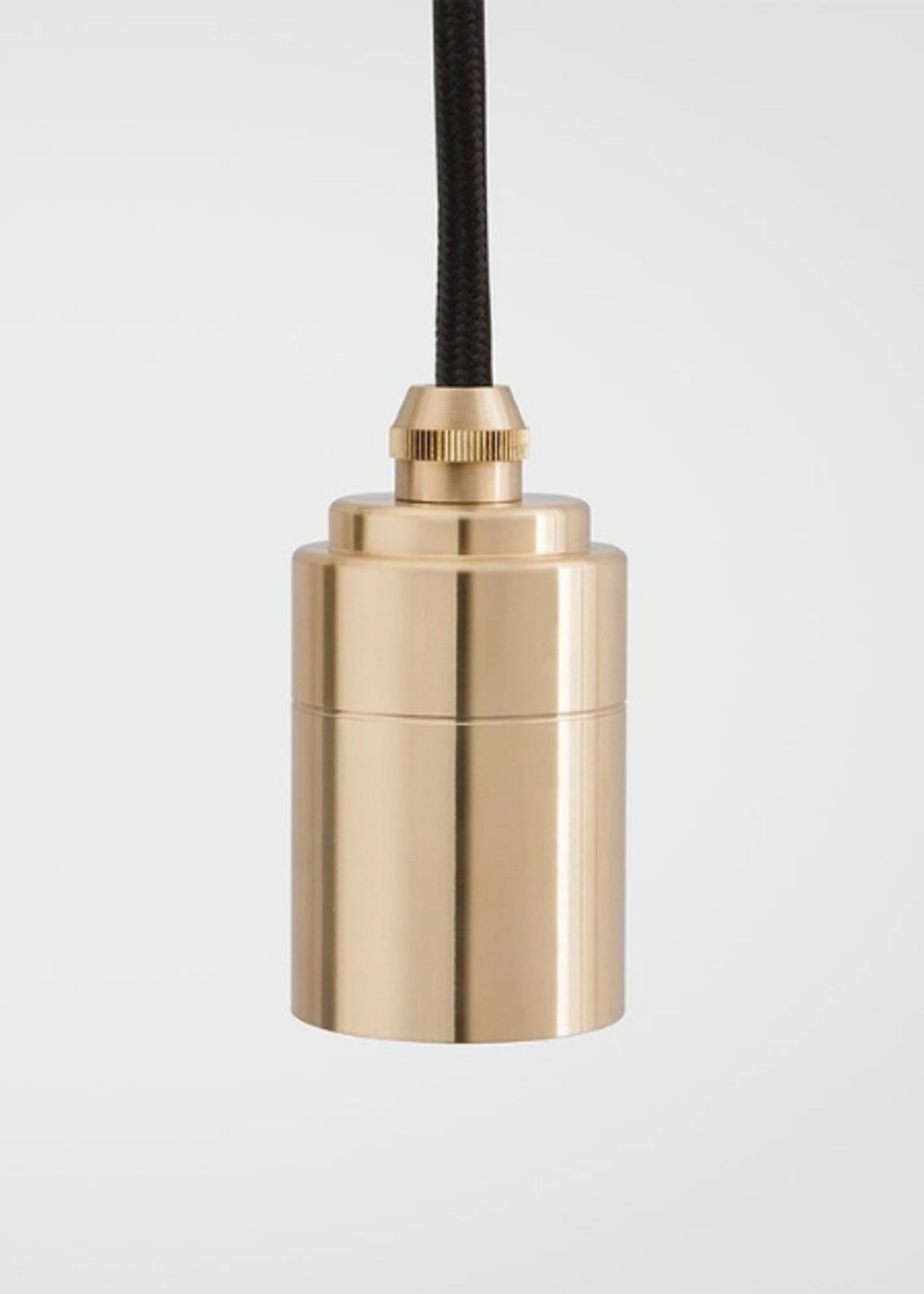 - - Nine Pendant / Large - Brass/White