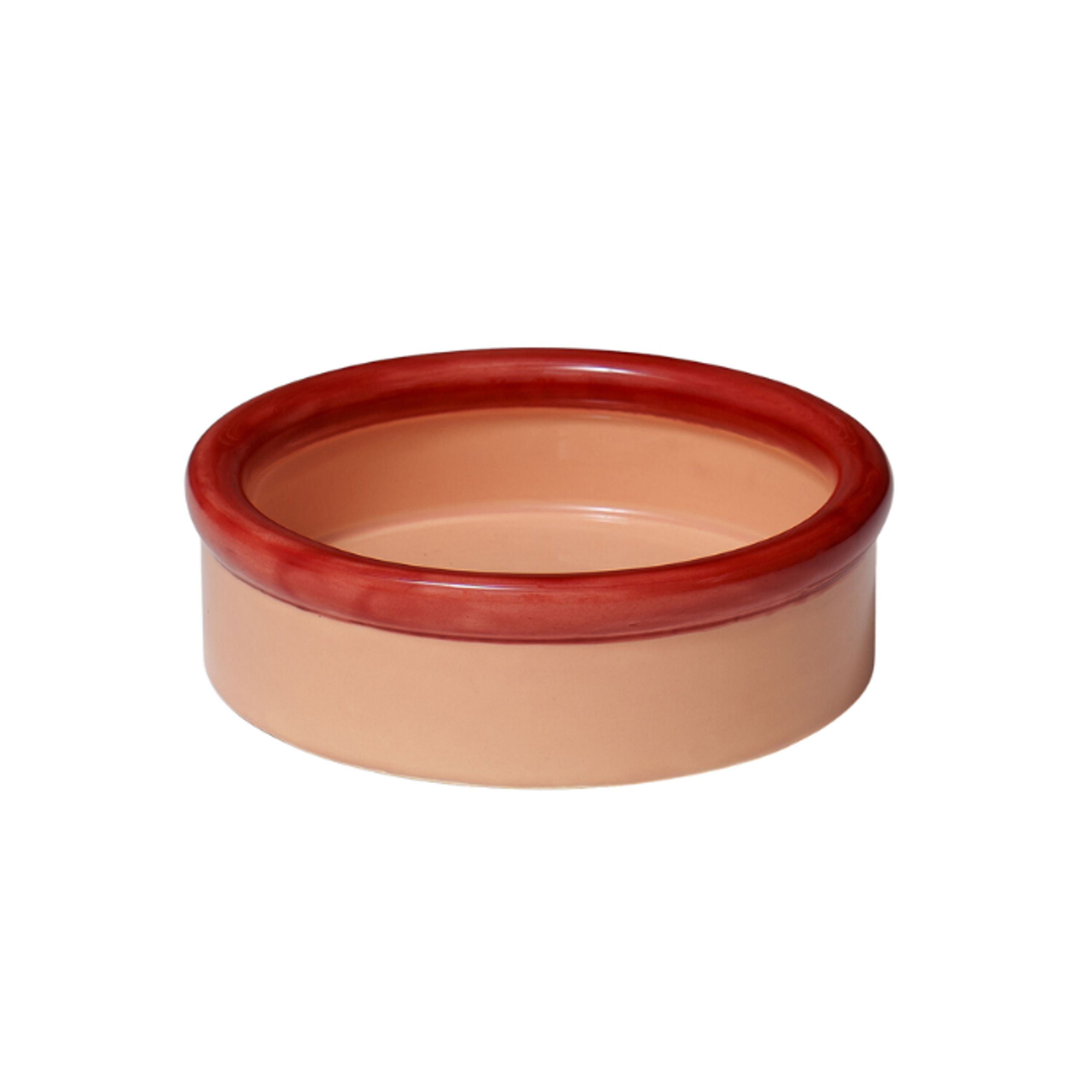 NINE - Abraço - Rod Bowl Ceramic H70 X Ø233 - Red/Coral