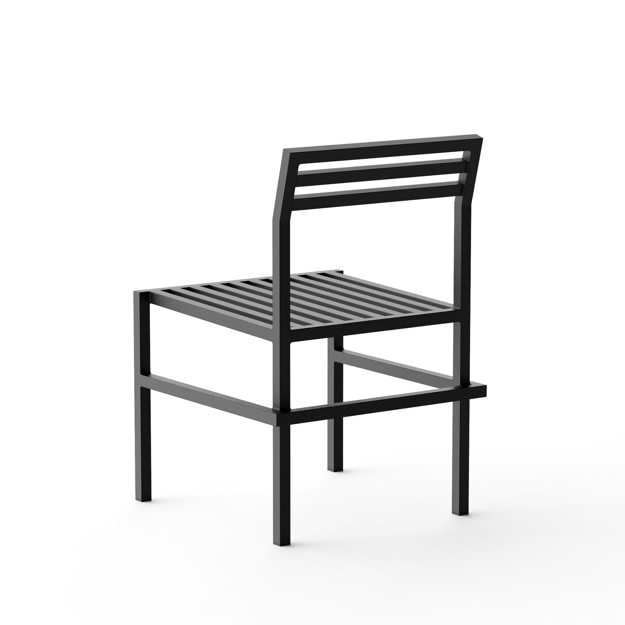 NINE - Dining chair - 19 Outdoors - Dining Chair (2 Pcs/box) - Black