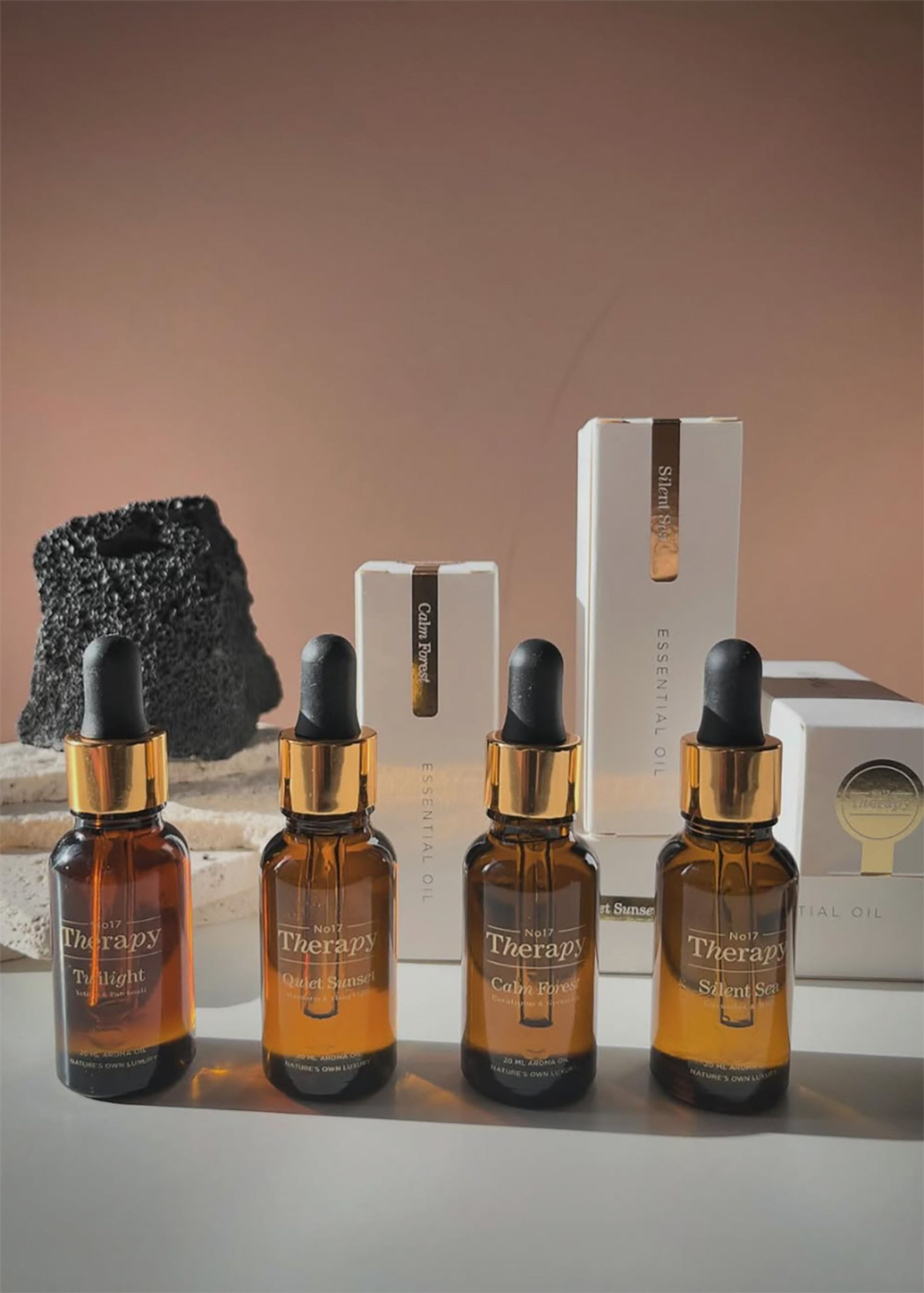 No17 Therapy - Scent freshener - Essential Aroma Oils - Quiet Sunset / Mandarin & Ylang Ylang