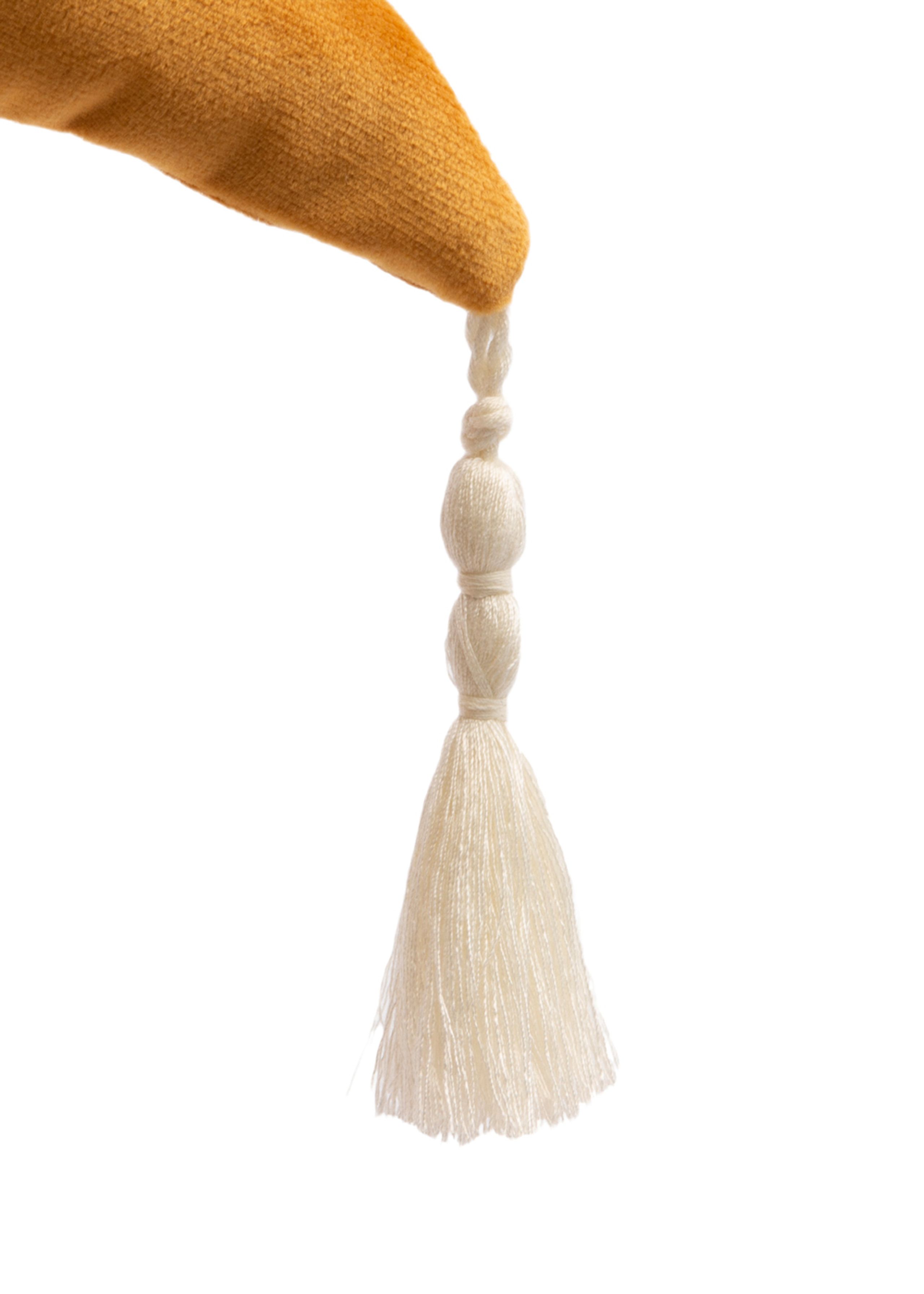 Nobodinoz - Cuscino per bambini - Pierrot Velvet Cushion - Farniente Yellow