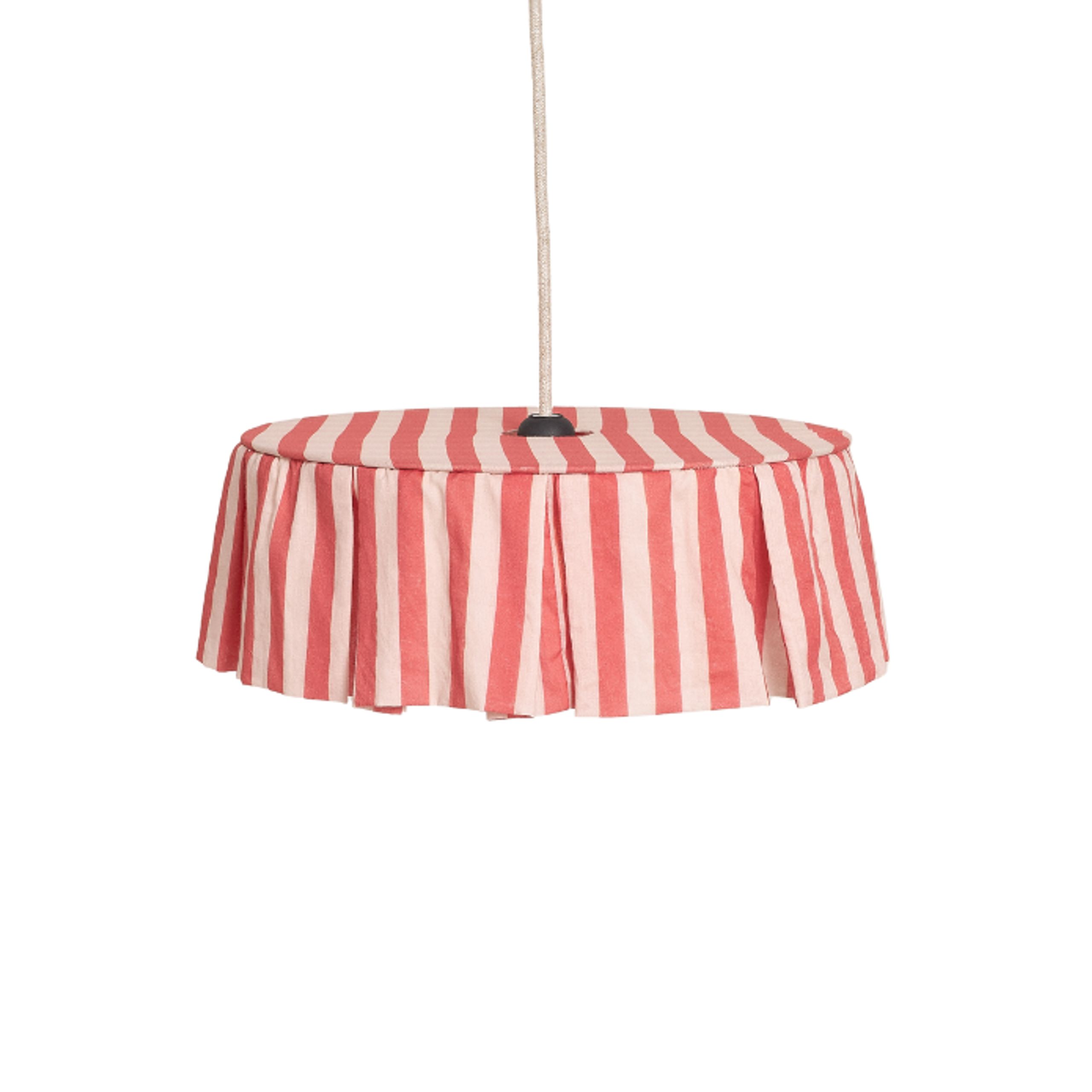 Nobodinoz - Stínidlo lampy - Pendant Lampshade Diam. 40cm Vibes - Red srtipes