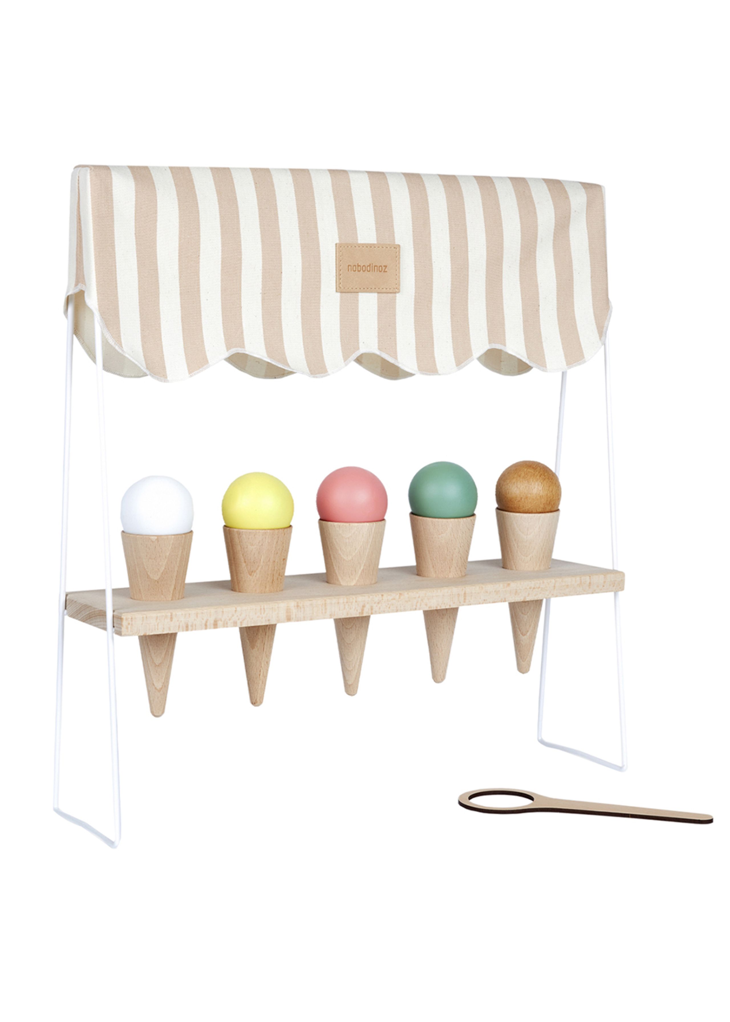 Nobodinoz - Giocattoli - Wooden Ice Cream Corner - Beech