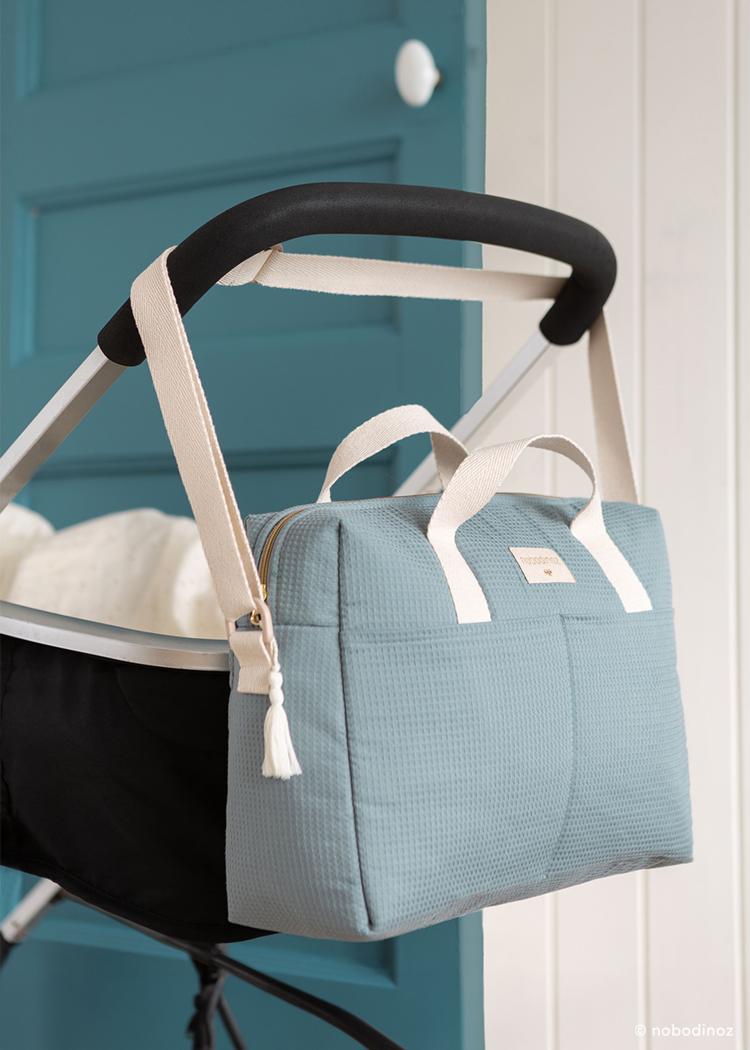 Nobodinoz - Přebalovací taška - Gala Waterproof Changing Bag - Stone Blue