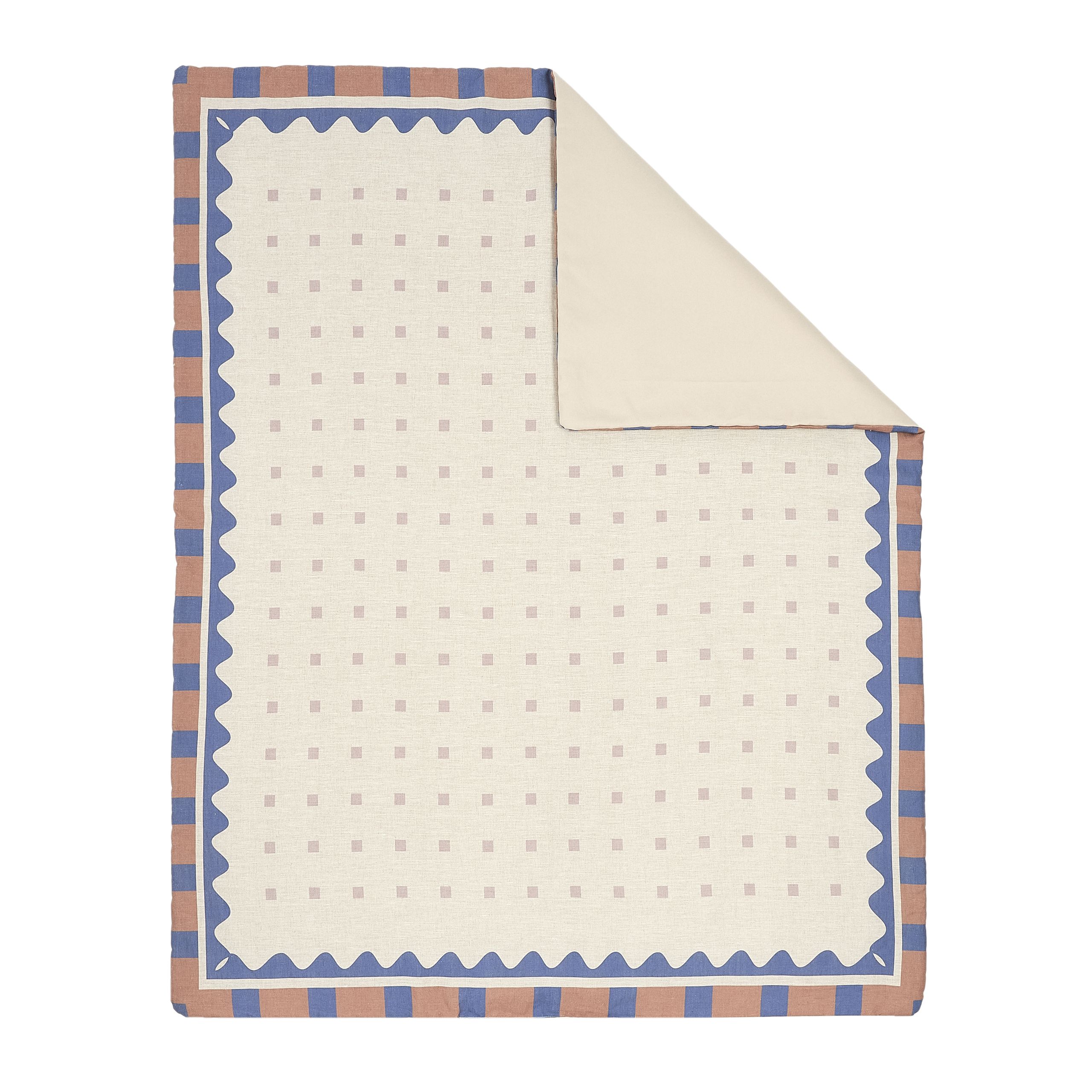 Nobodinoz - Couvre-lit - Quilt In French Linen Vibes - Blue