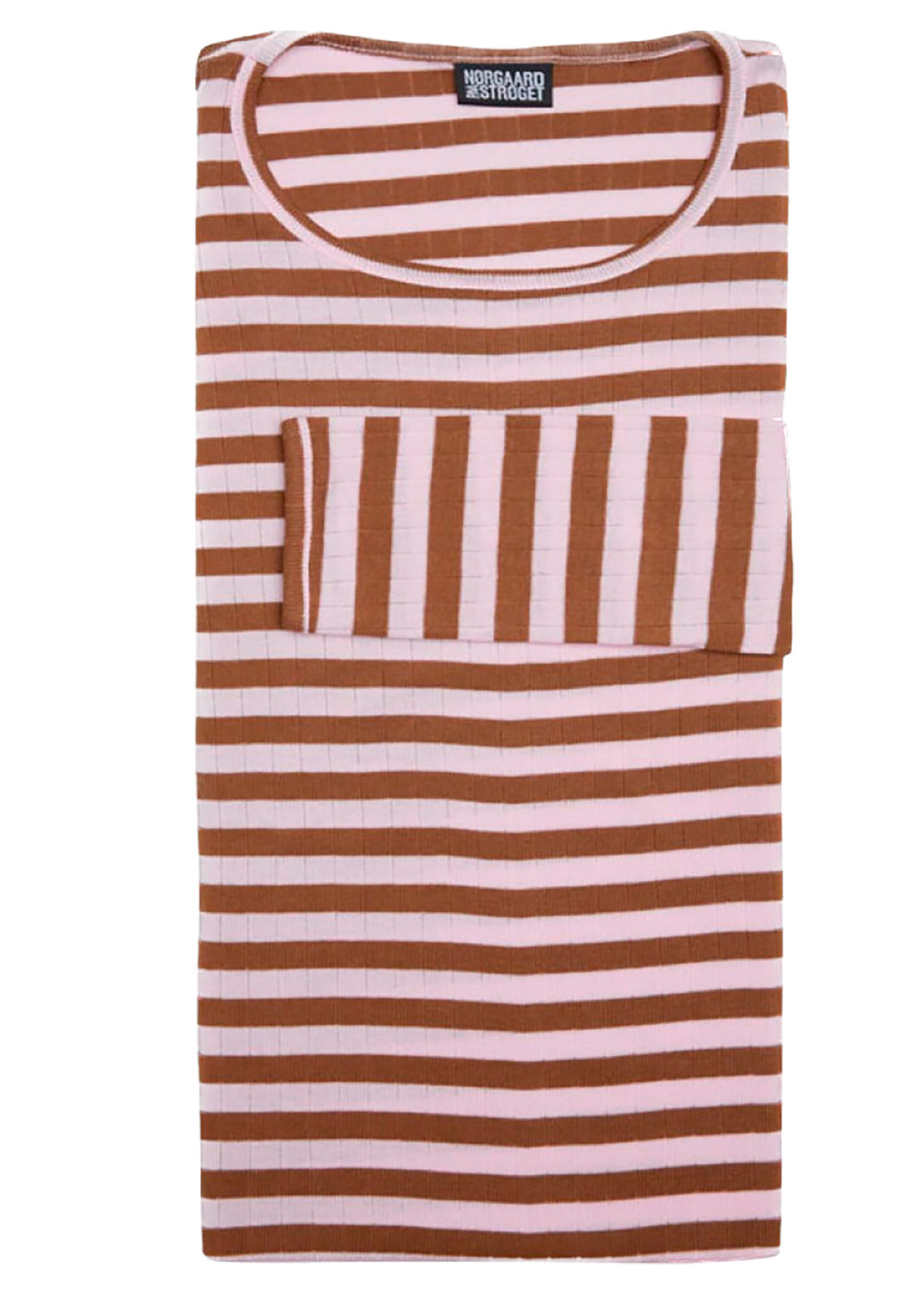 Nørgaard paa Strøget - Bluse - #101 Broadway T-shirt - Camel/Rose