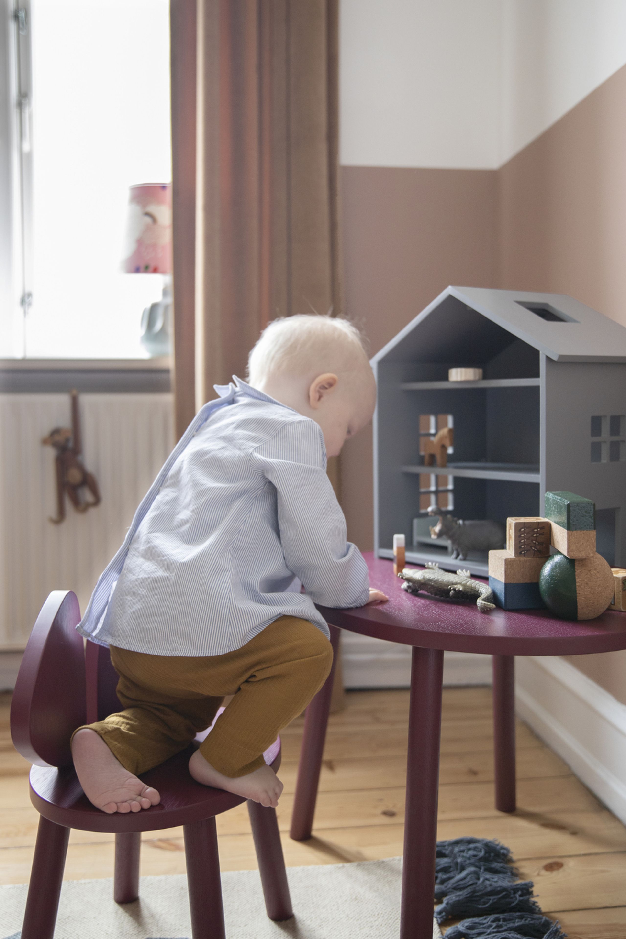 NOFRED - Kids chair - Mouse Chair - Burgundy