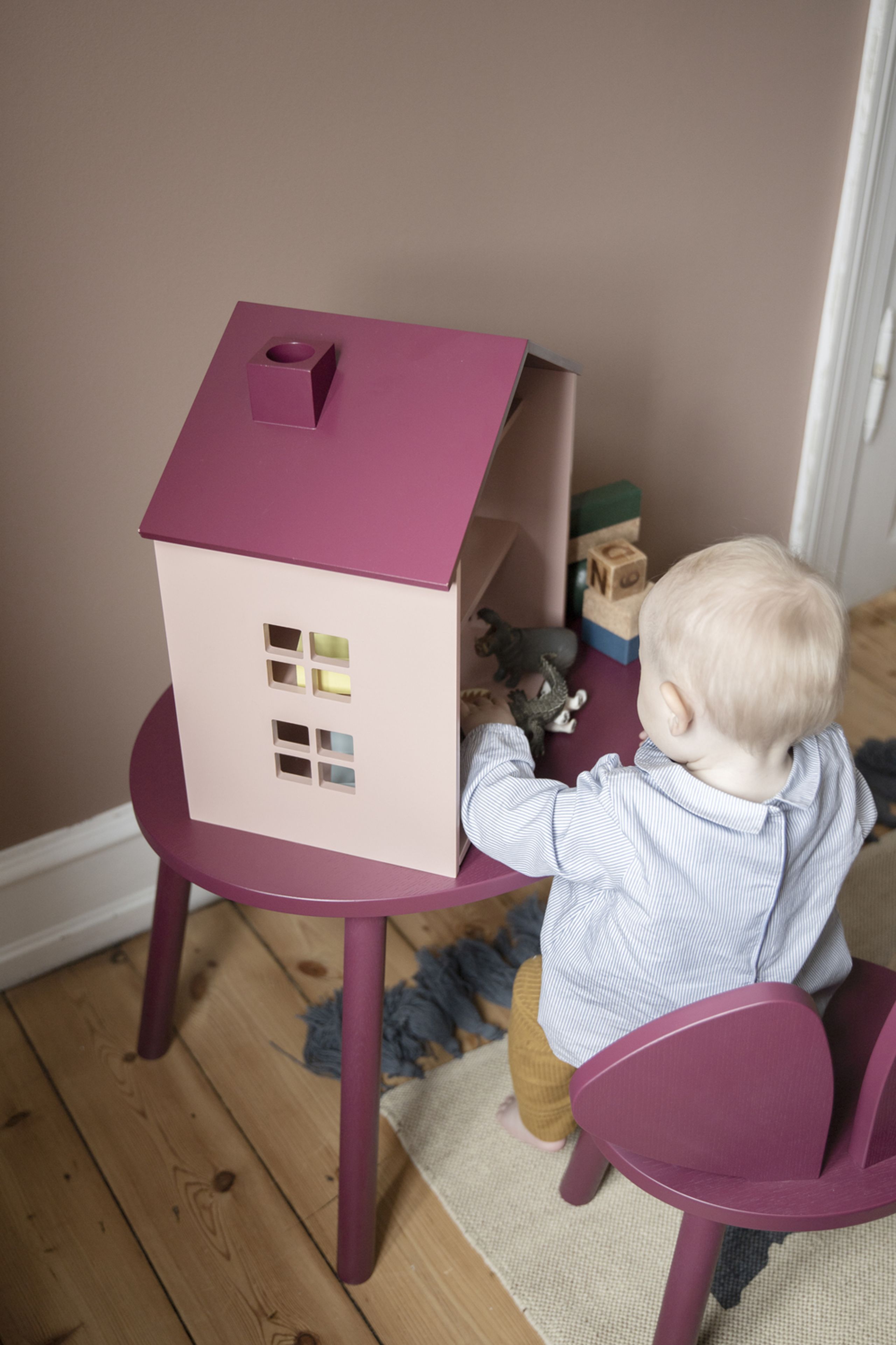 NOFRED - Kids chair - Mouse Chair - Burgundy