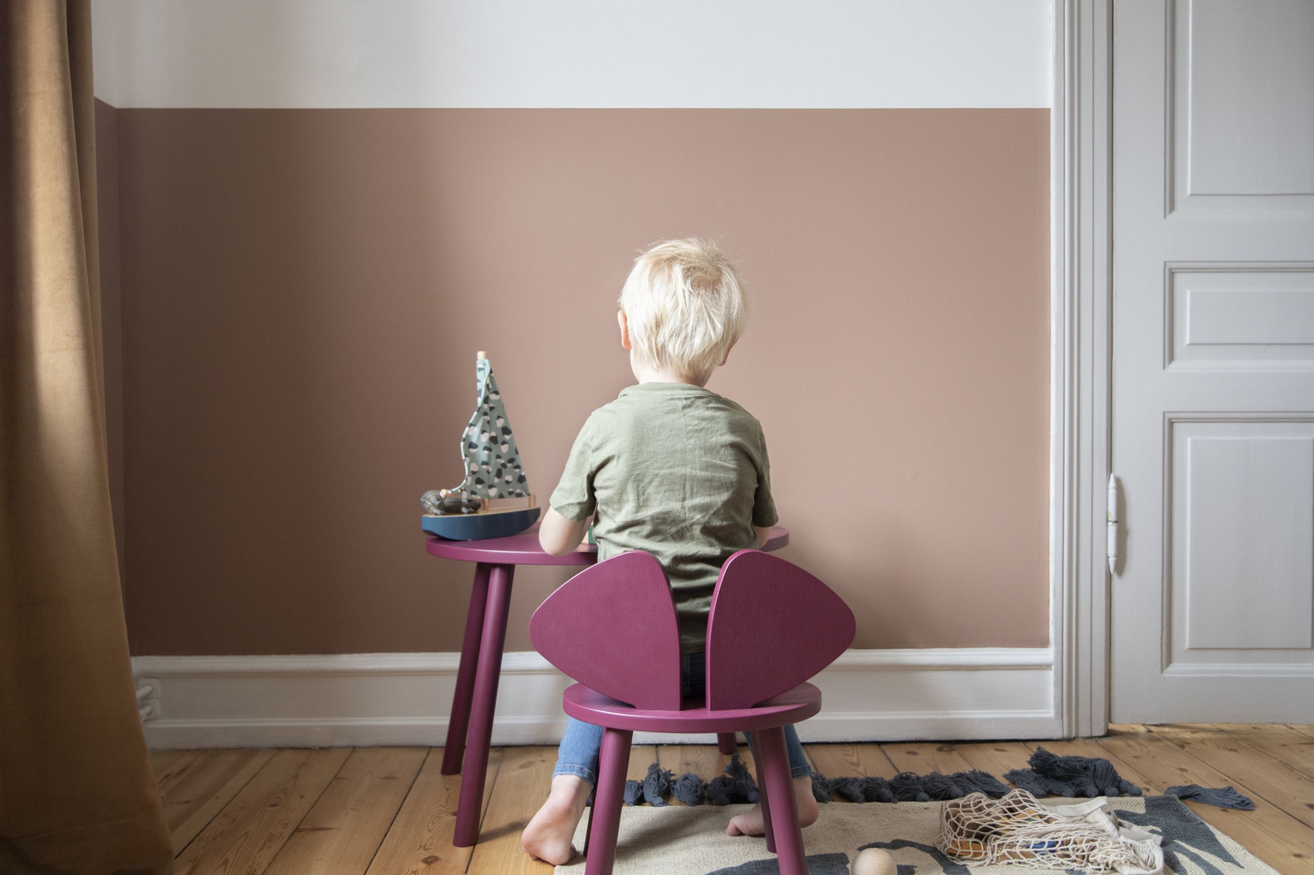 NOFRED - Kids chair - Mouse Chair - Burgundy