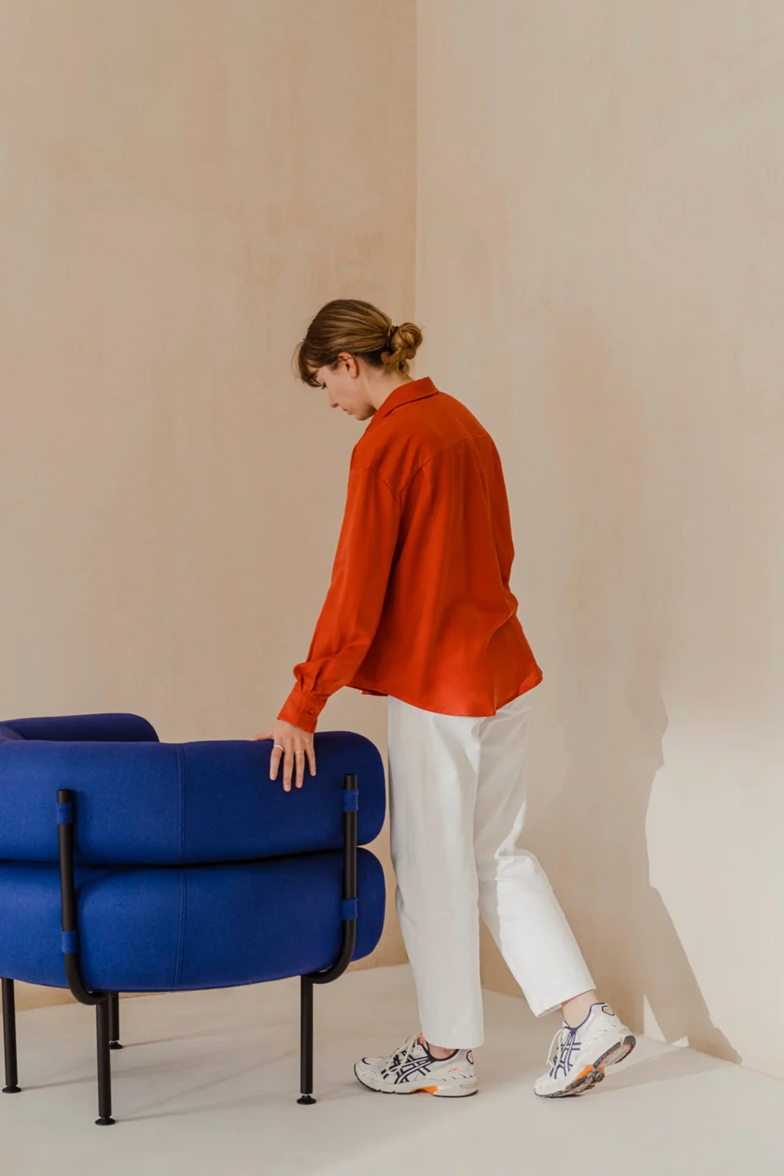 noo.ma - Loungesessel - Ubi Armchair - Blueberry Pie Wool