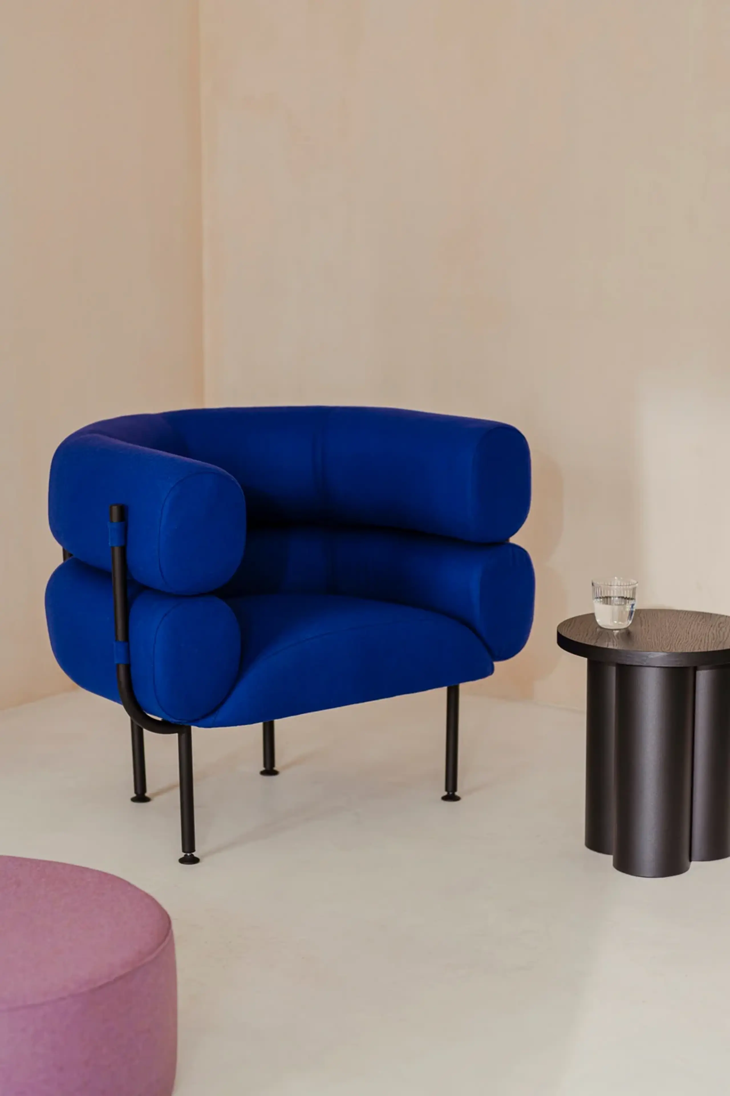 noo.ma - Loungesessel - Ubi Armchair - Blueberry Pie Wool
