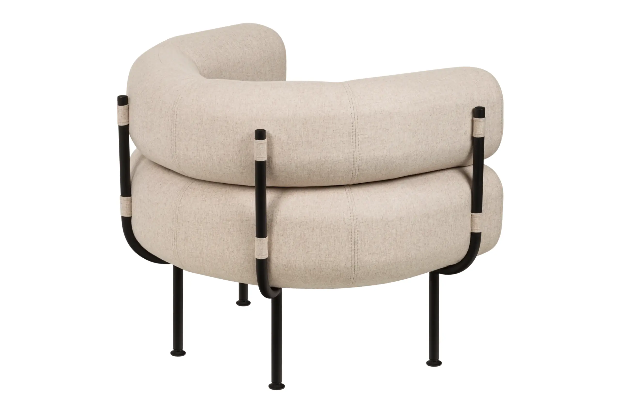 noo.ma - Chaise lounge - Ubi Armchair - Classic Beige Wool