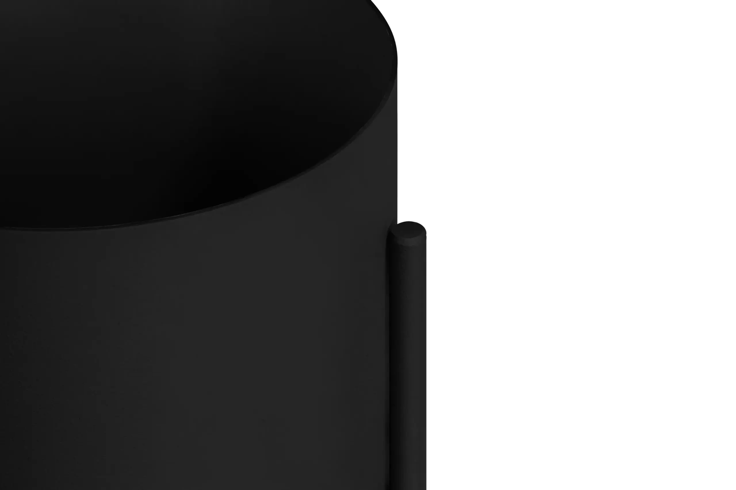 noo.ma - Boîte à plantes - Maki Plant Pot - Wide - Vulcano Black