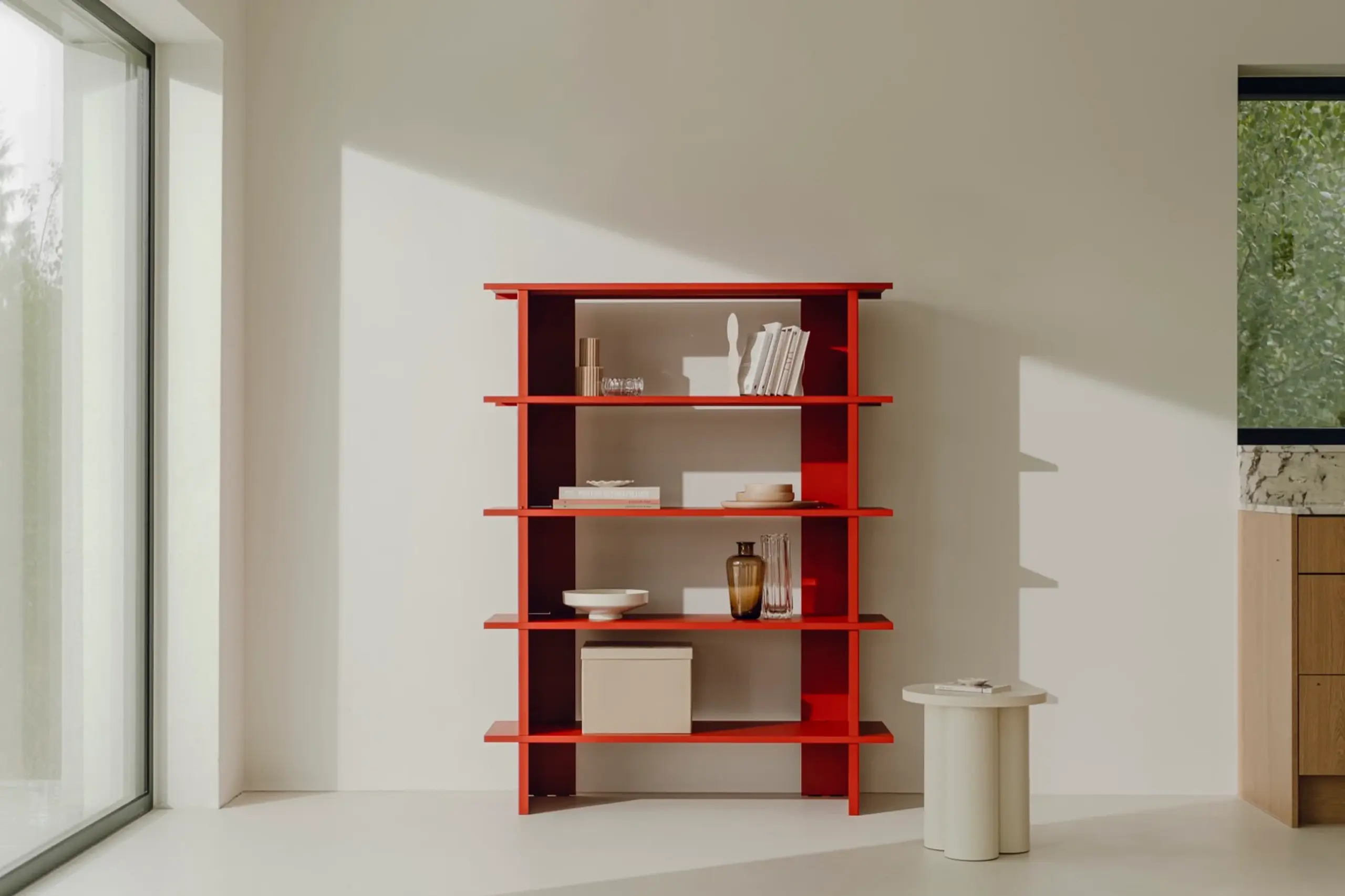 noo.ma - Memory Box - Hes Bookcase - Tomato Red