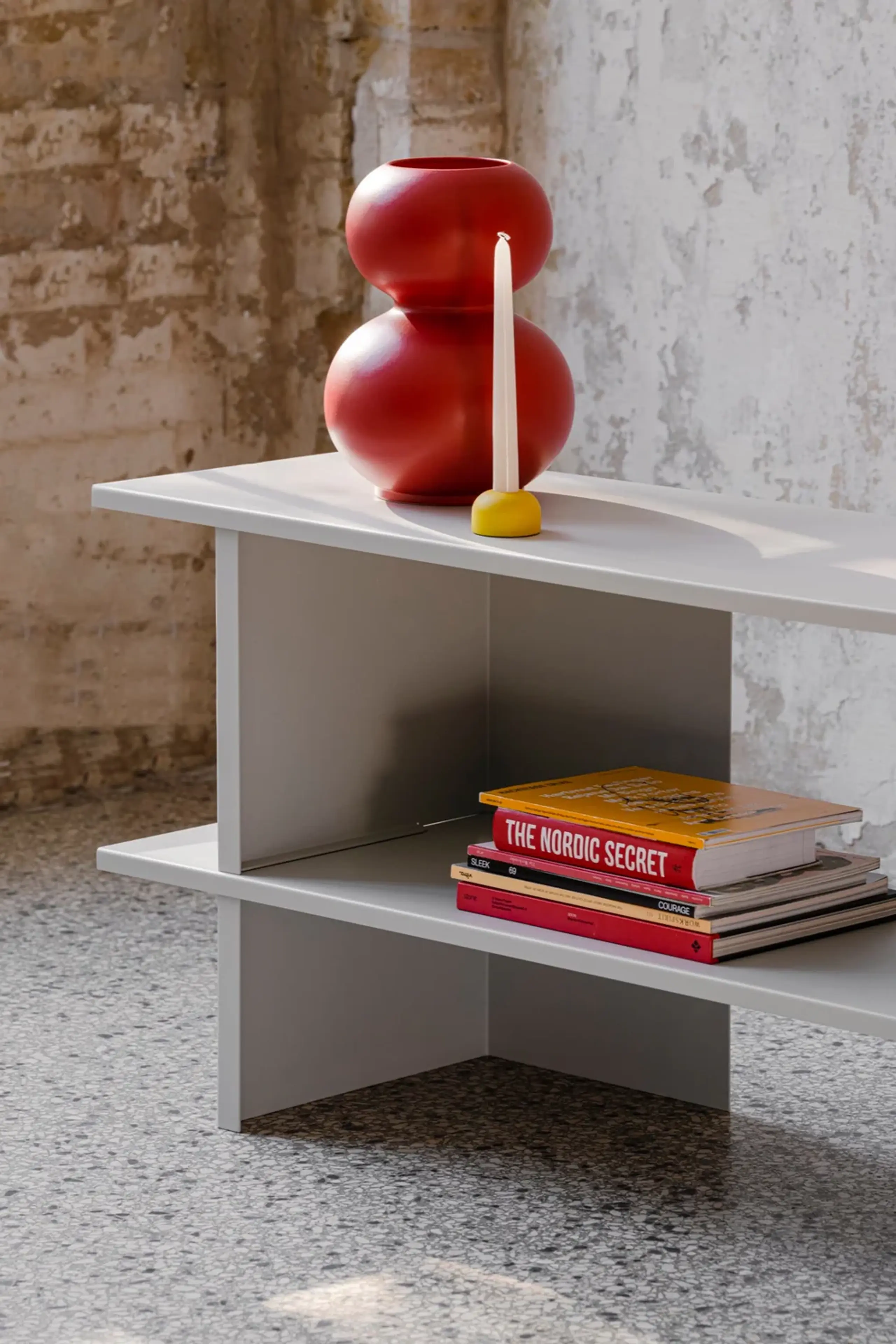 noo.ma - Policový systém - Hes Shelving Unit - Pebble Grey