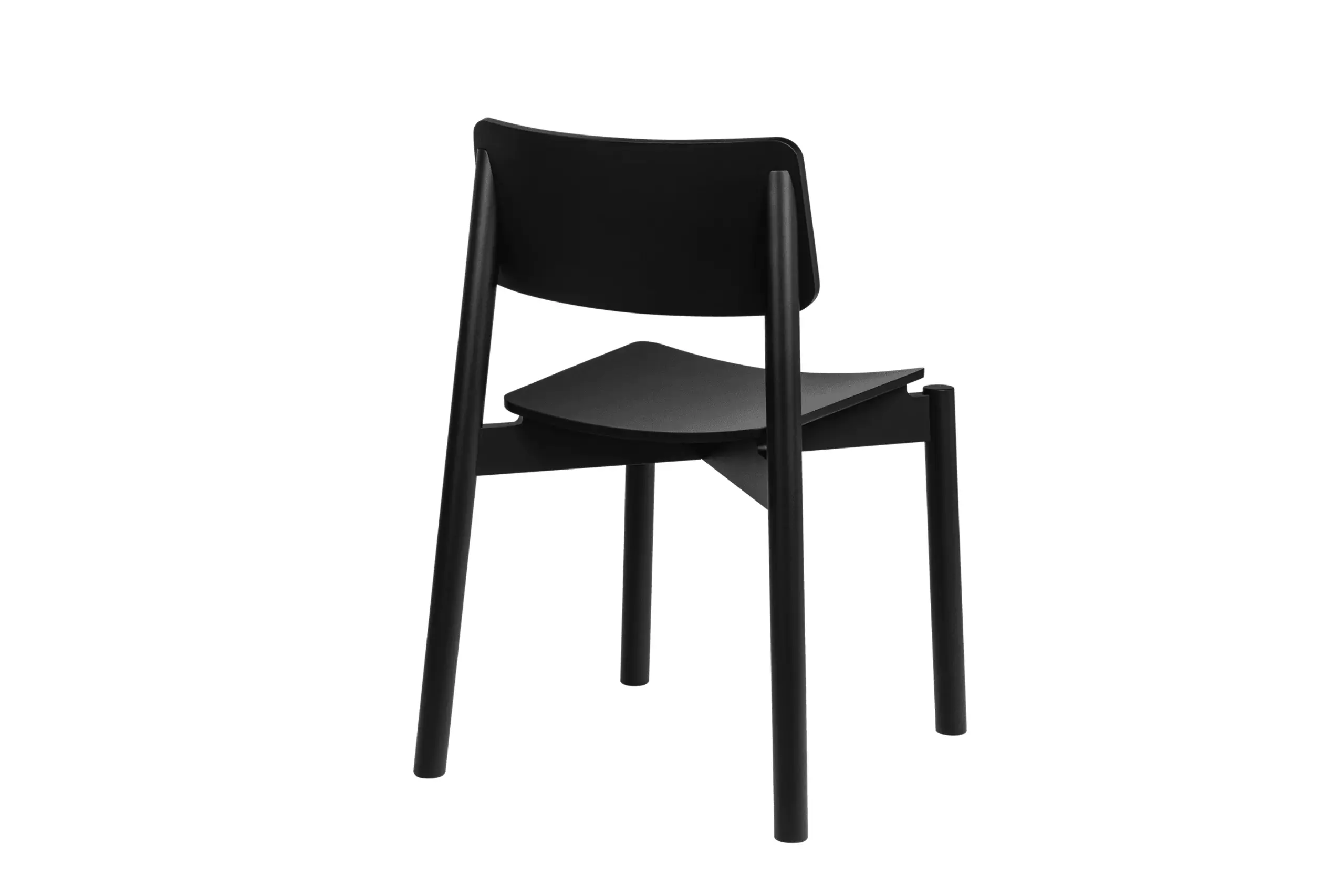 noo.ma - Dining chair - Wem Chair - Vulcano Black Wooden