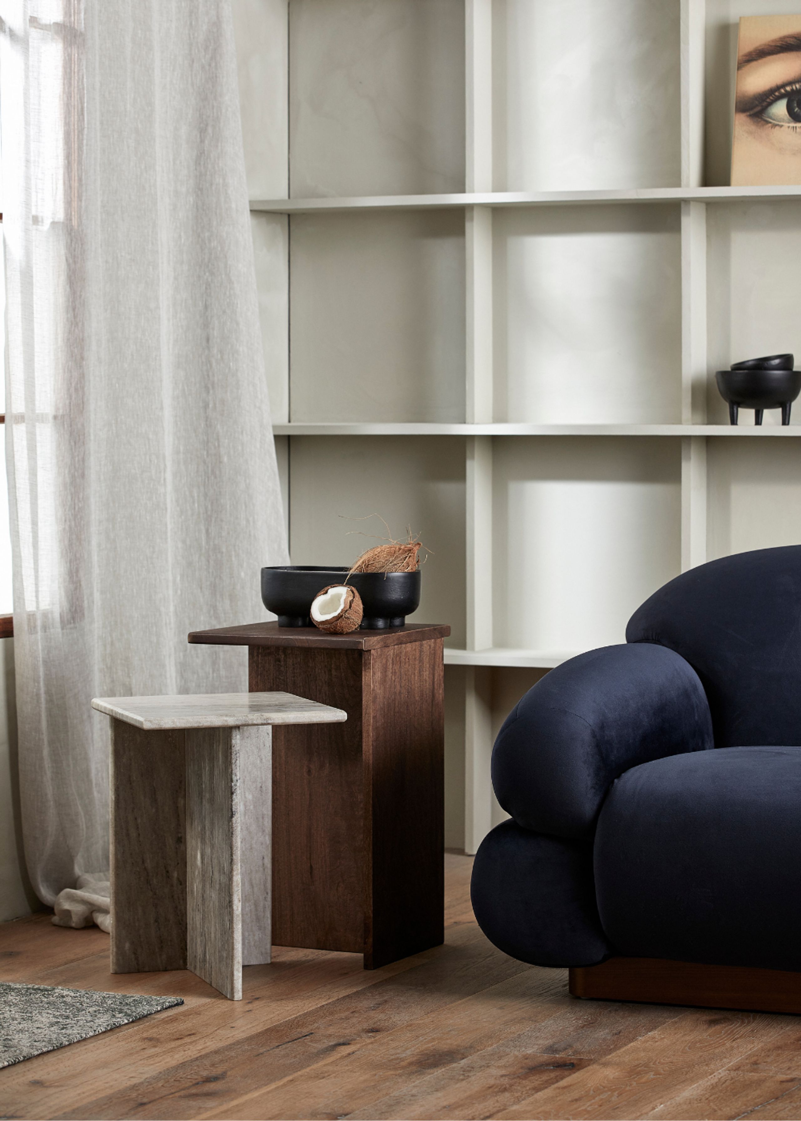 Nordal - Tisch - Glina Table - Wood/Marble - H